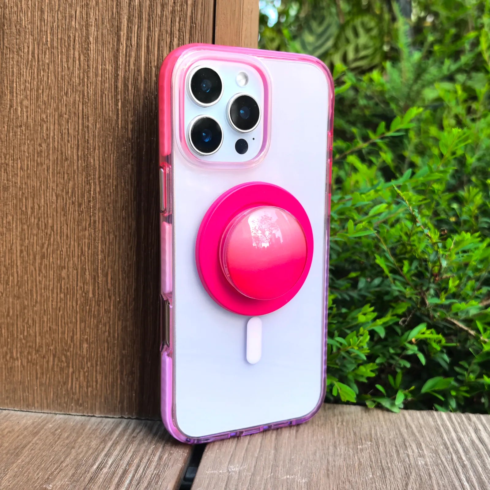 Color Clash Fantasia Clear MagSafe Phone Case Grip Set