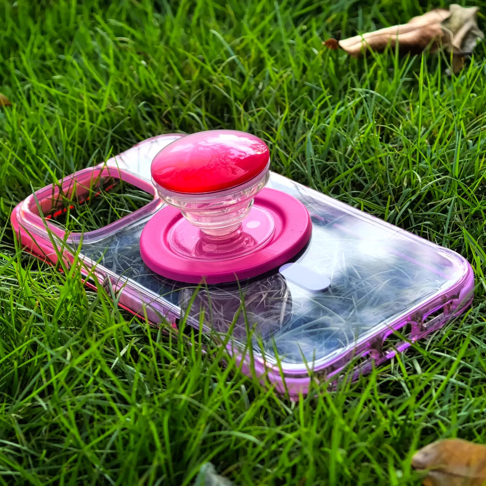 Color Clash Fantasia Clear MagSafe Phone Case Grip Set