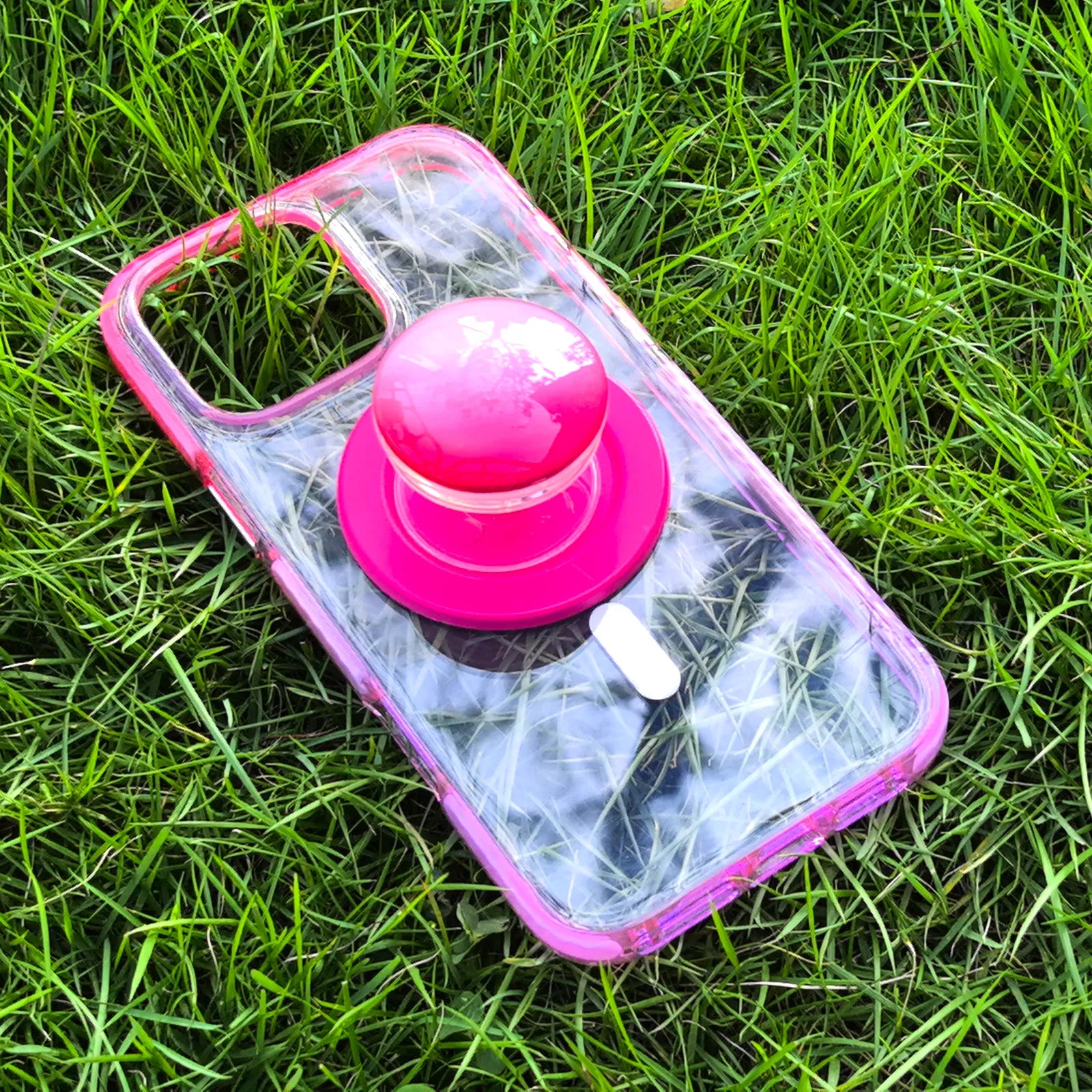 Color Clash Fantasia Clear MagSafe Phone Case Grip Set