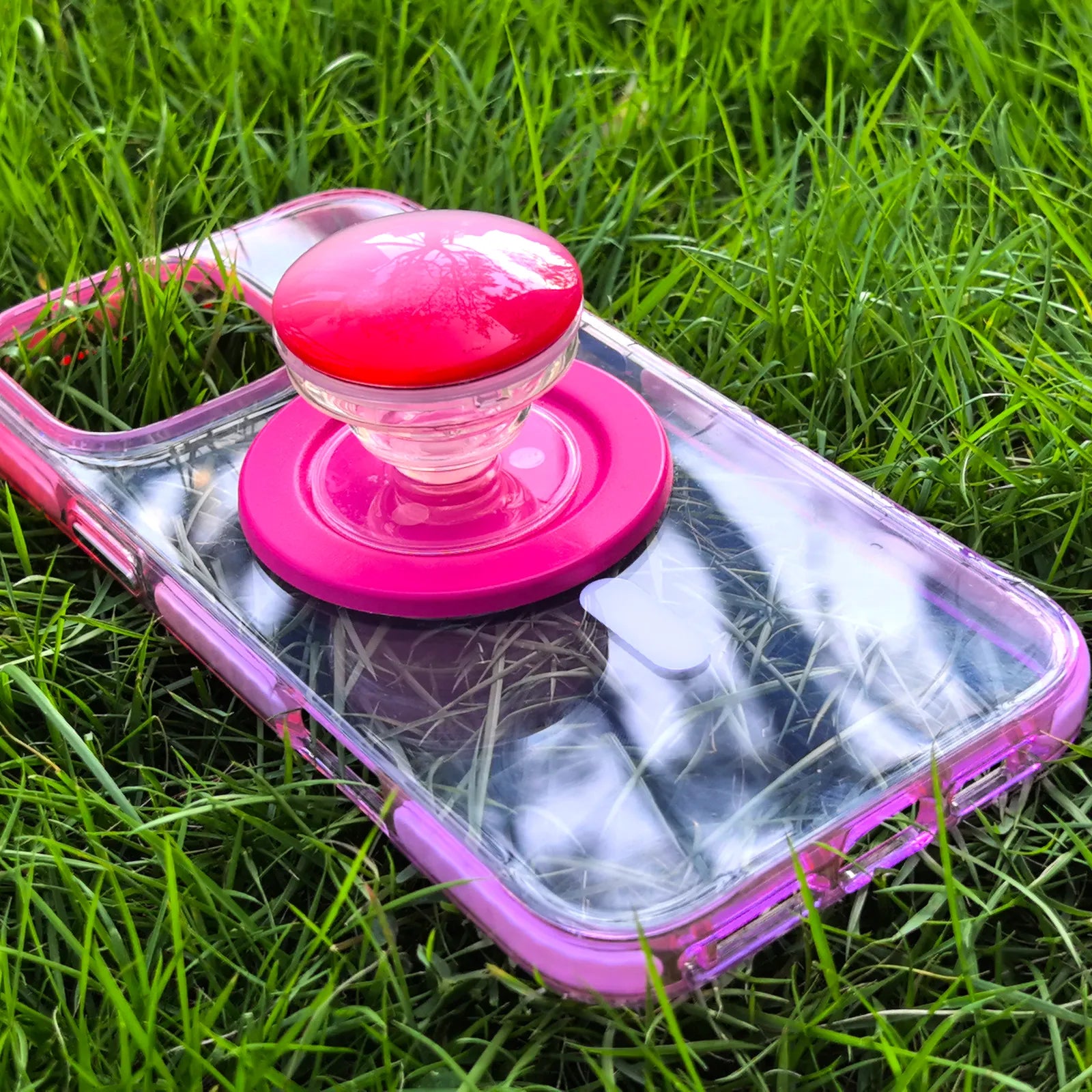 Color Clash Fantasia Clear MagSafe Phone Case Grip Set