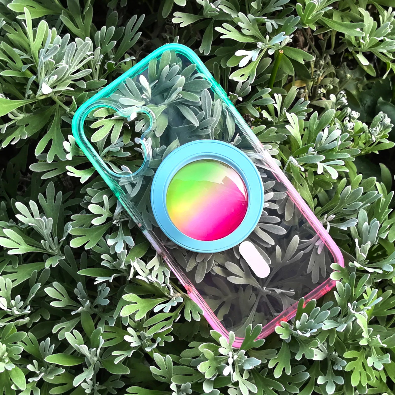 Color Clash Fantasia Clear Phone Case MagSafe Grip Set