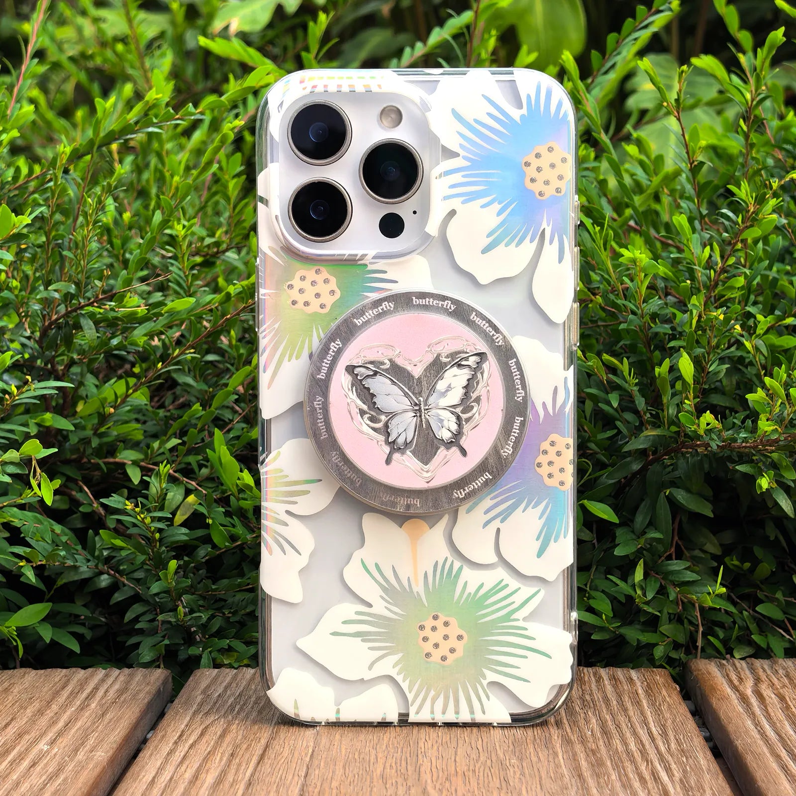 Floral Sea Phone Case MagSafe Grip Set