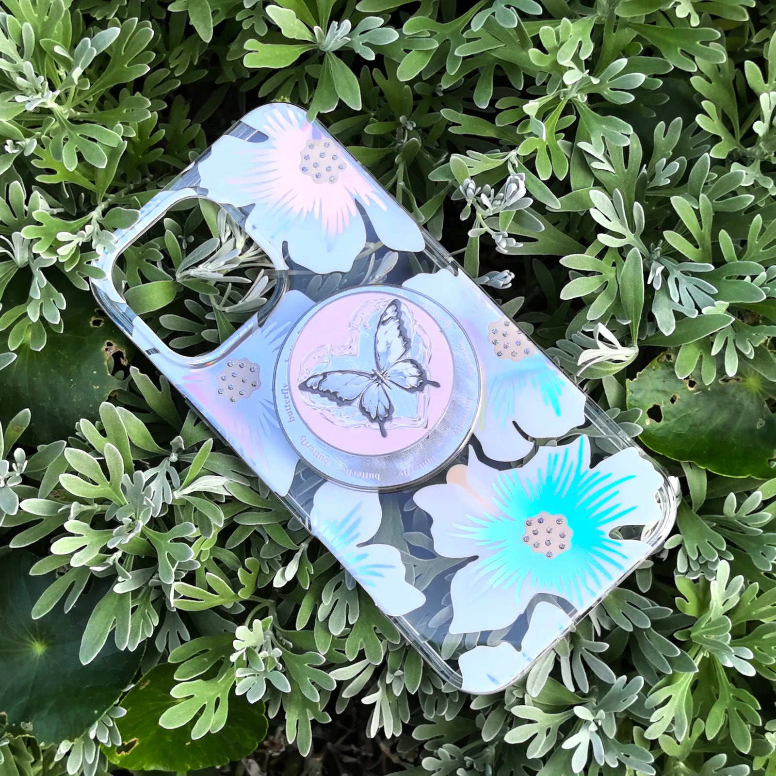Floral Sea Phone Case MagSafe Grip Set