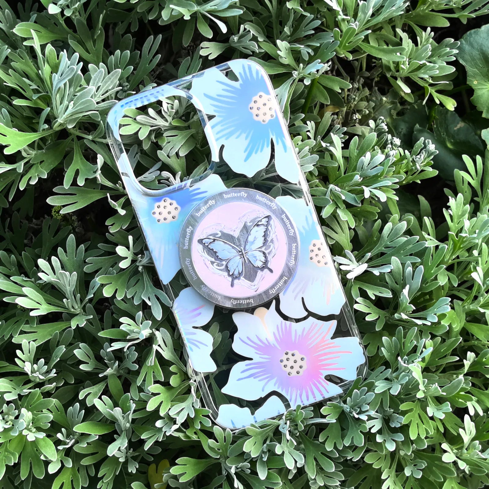 Floral Sea Phone Case MagSafe Grip Set