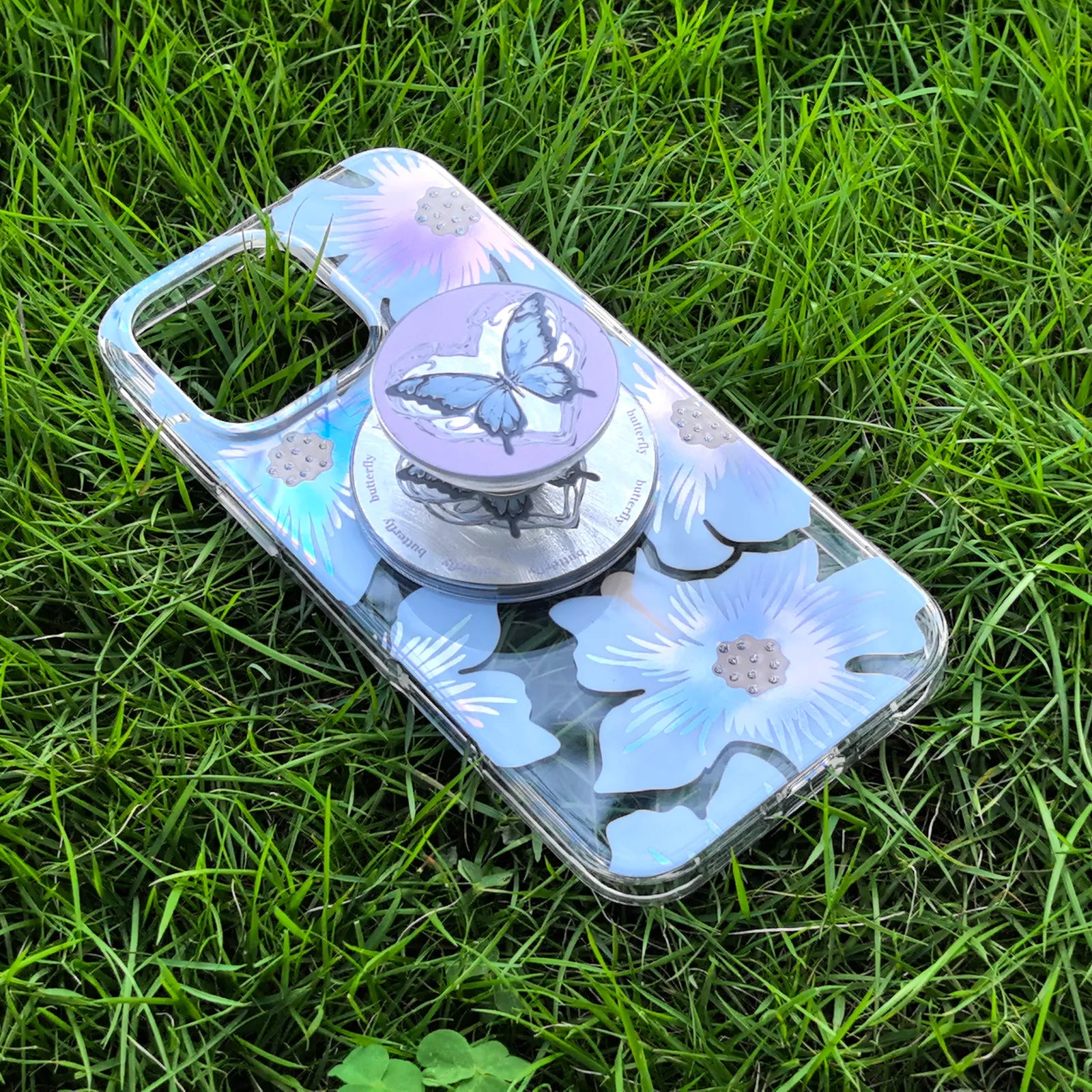Floral Sea Phone Case MagSafe Grip Set