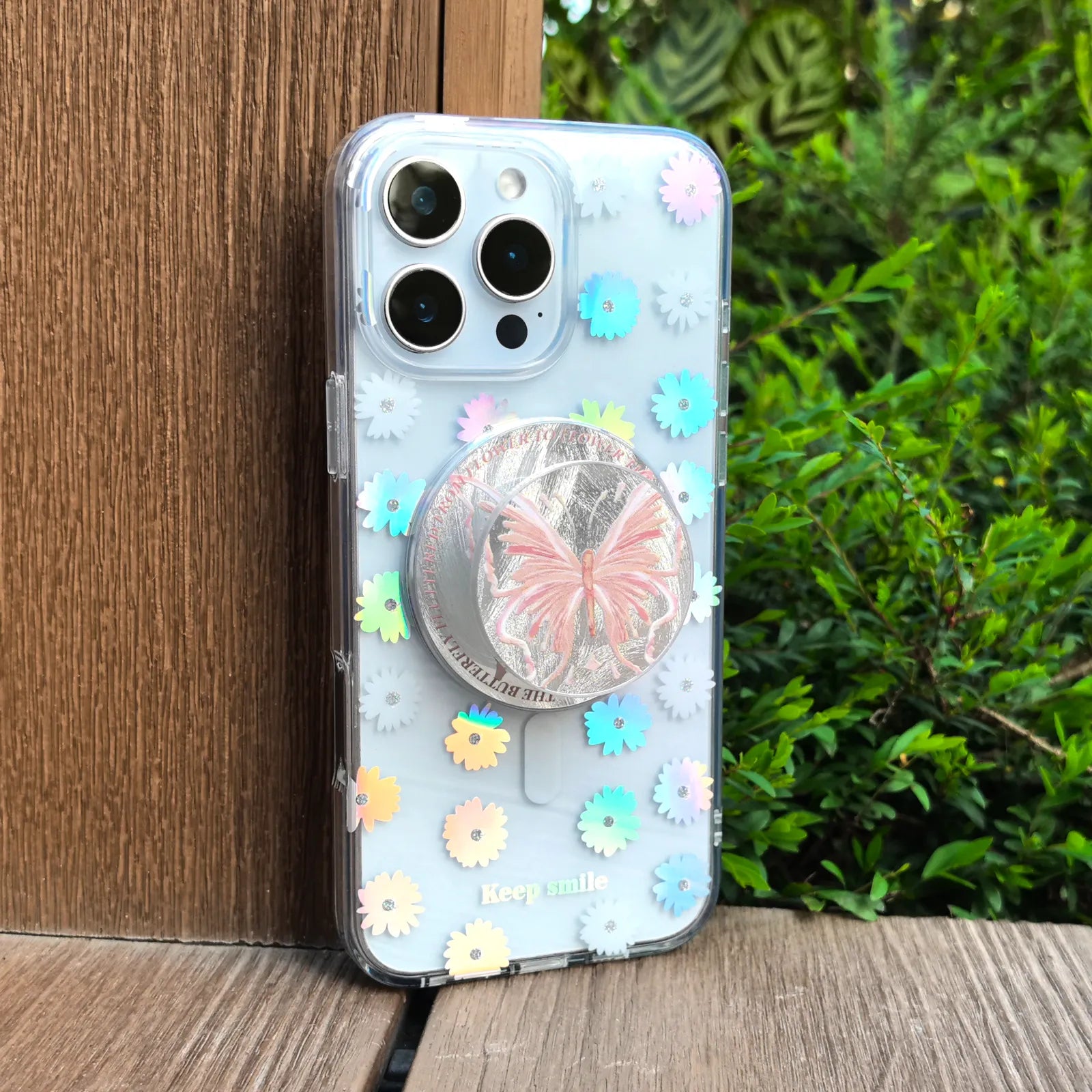 Floral Day Phone Case MagSafe Grip Set