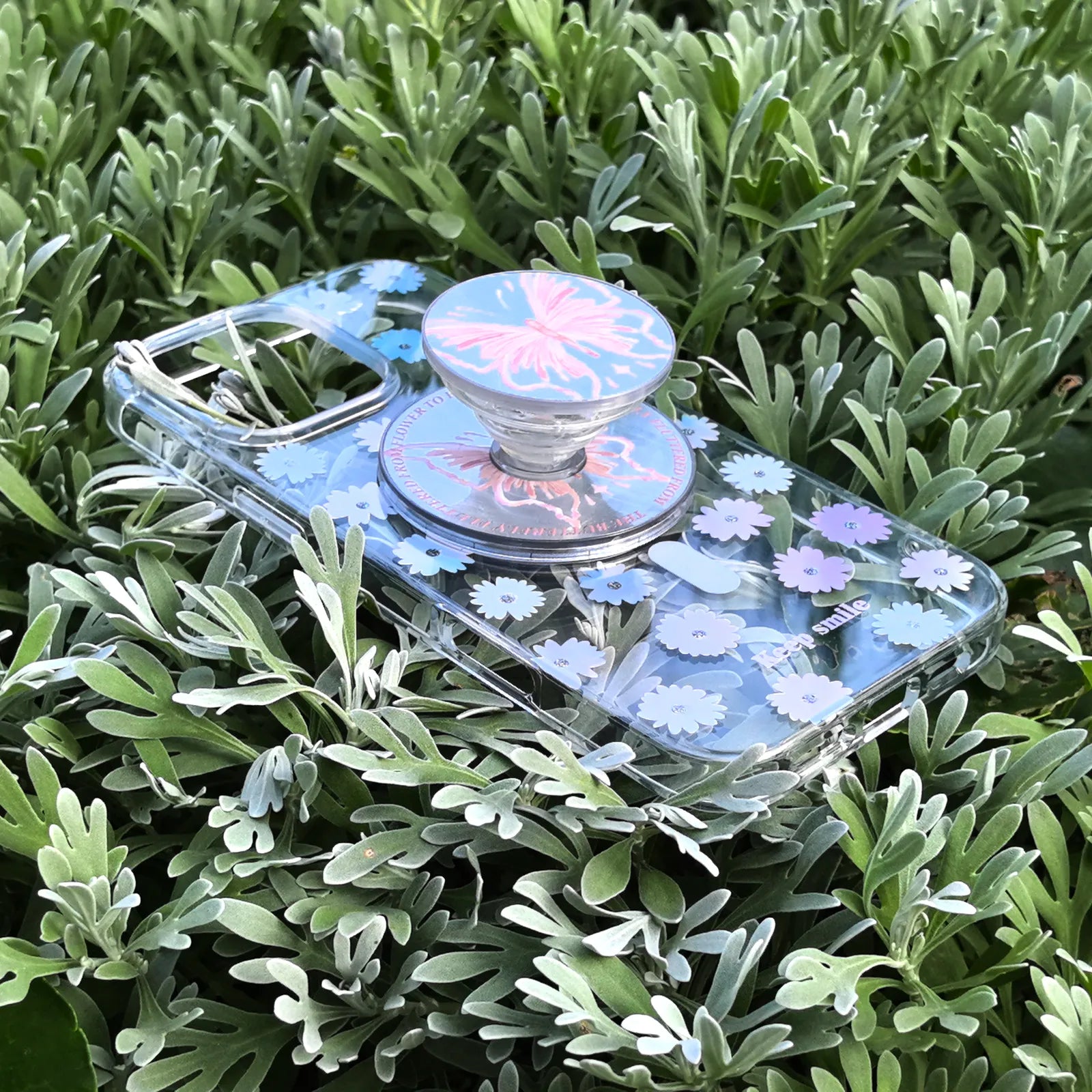 Floral Day Phone Case MagSafe Grip Set