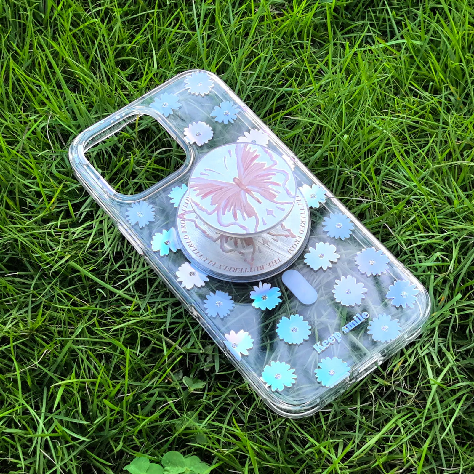 Floral Day Phone Case MagSafe Grip Set