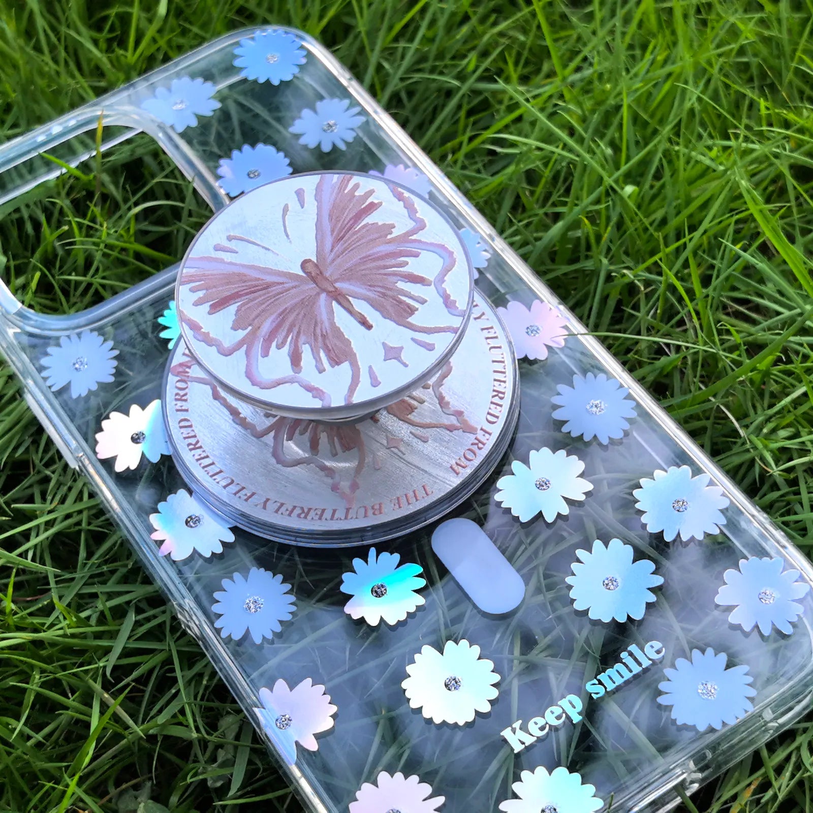 Floral Day Phone Case MagSafe Grip Set
