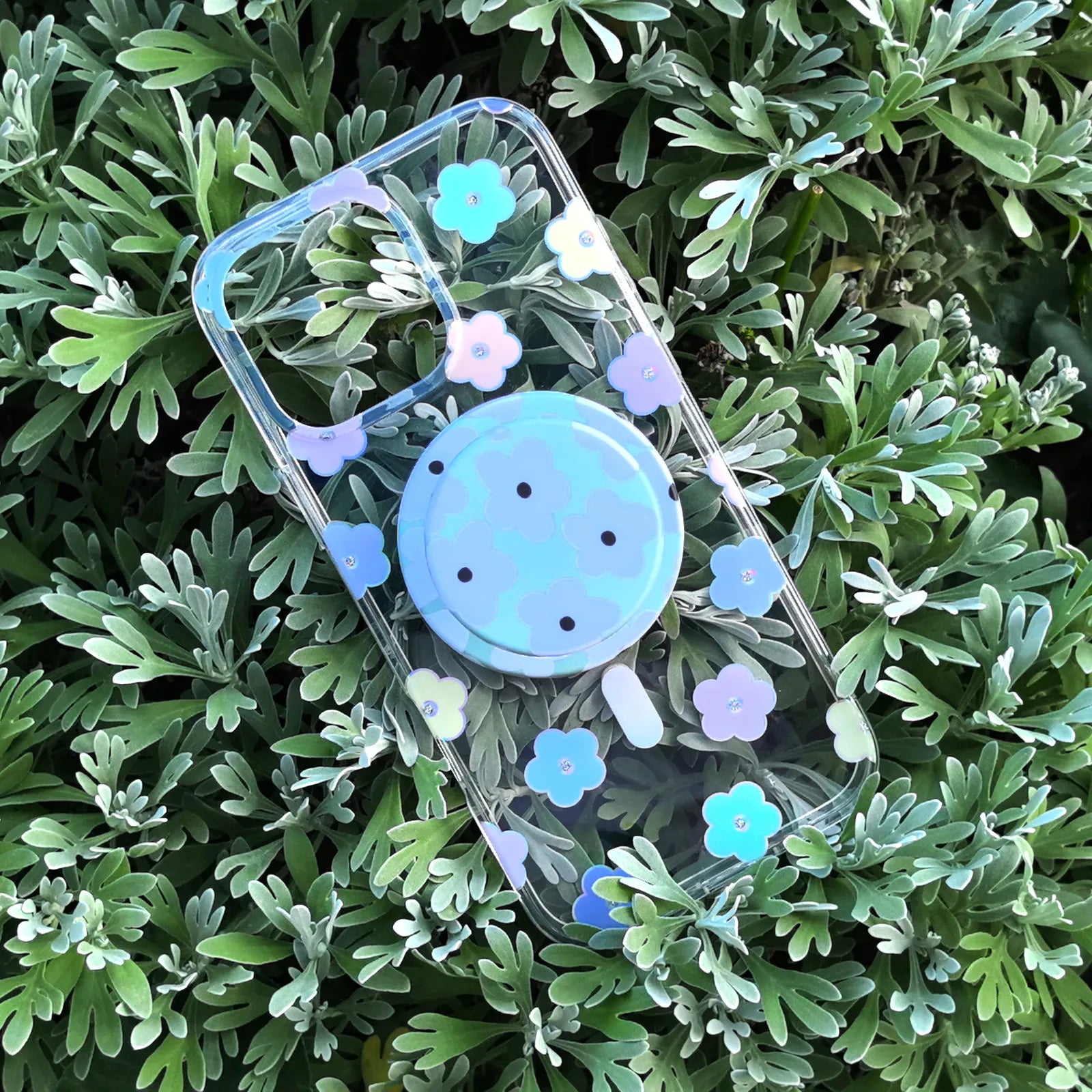 Colorful Floral Phone Case MagSafe Grip Set