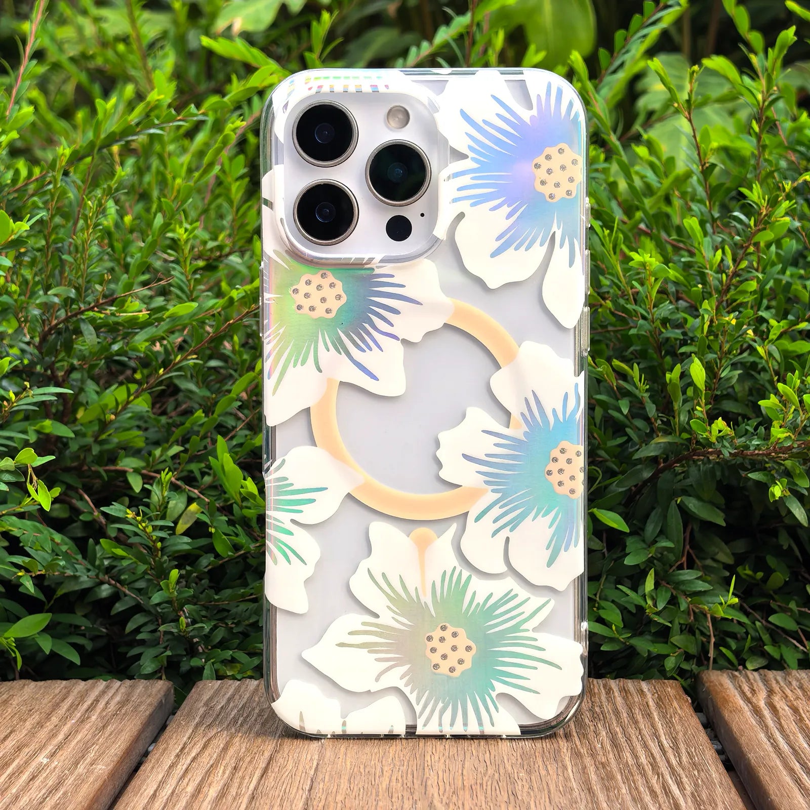 Floral Sea Phone Case MagSafe Grip Set