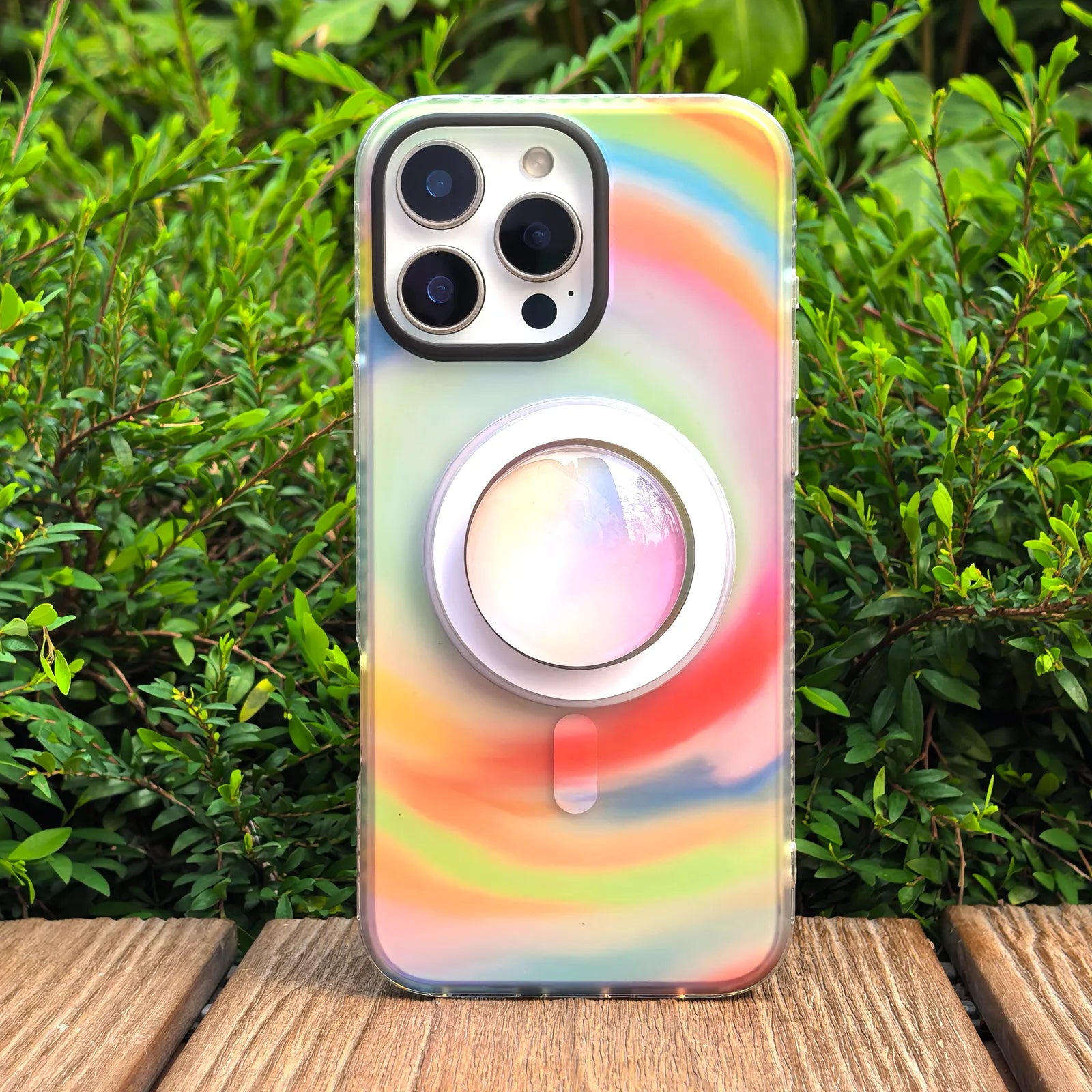 Color Clash Colorful Phone Case MagSafe Grip Set