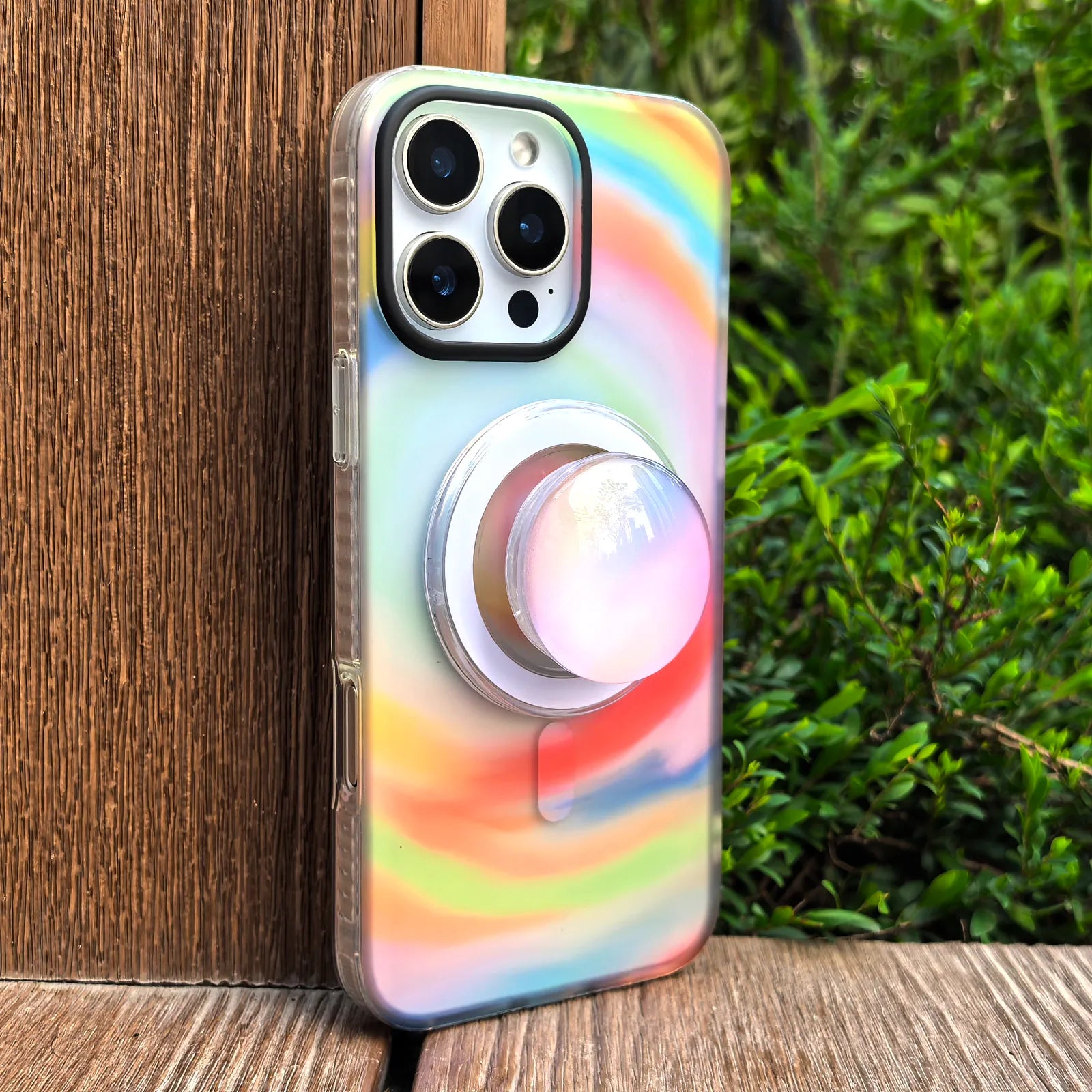 Color Clash Colorful Phone Case MagSafe Grip Set