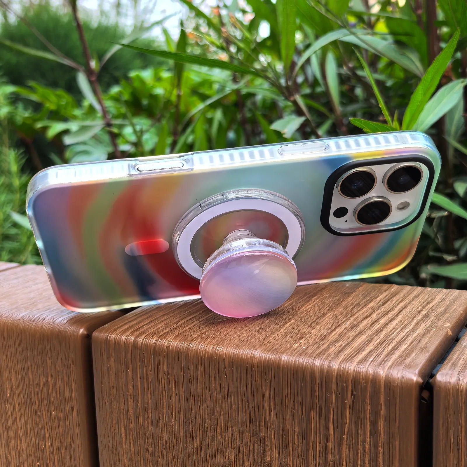 Color Clash Colorful Phone Case MagSafe Grip Set