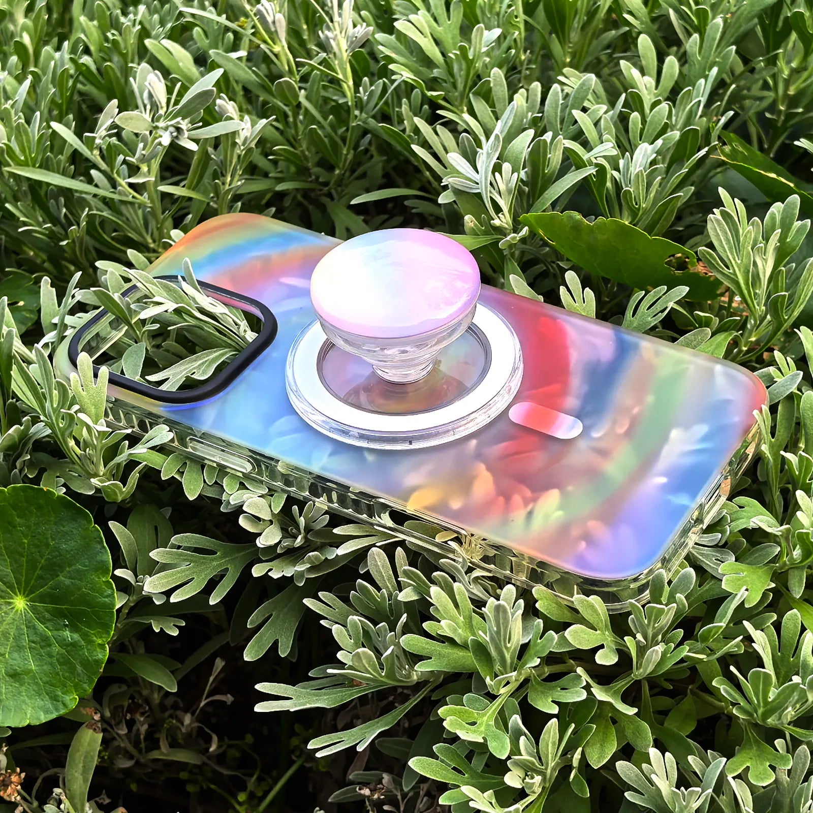 Color Clash Colorful Phone Case MagSafe Grip Set