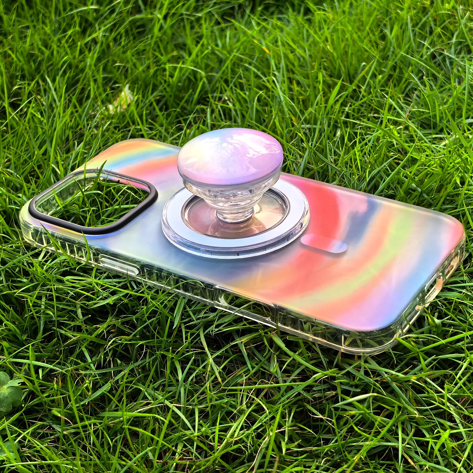 Color Clash Colorful Phone Case MagSafe Grip Set