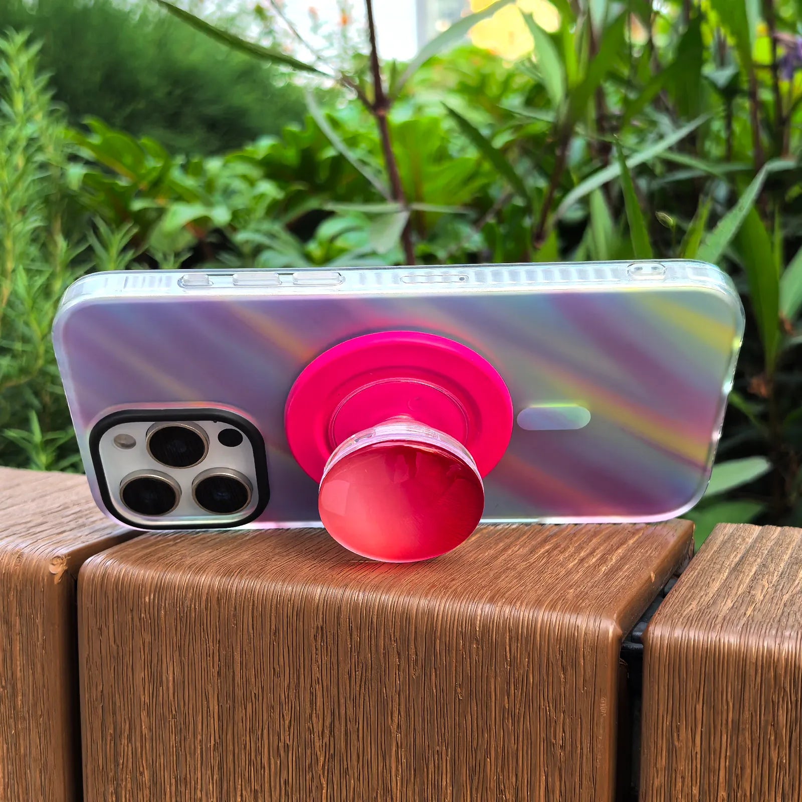 Fantasia Clear Colorful Phone Case MagSafe Grip Set