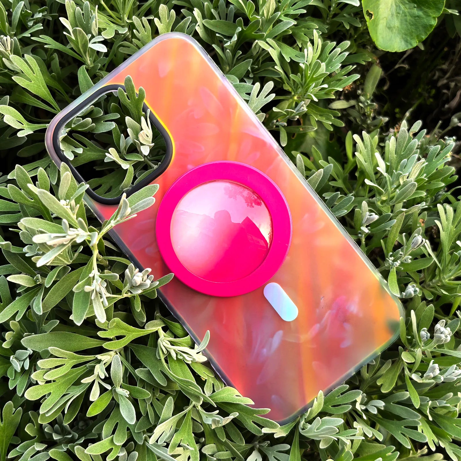Fantasia Clear Colorful Phone Case MagSafe Grip Set