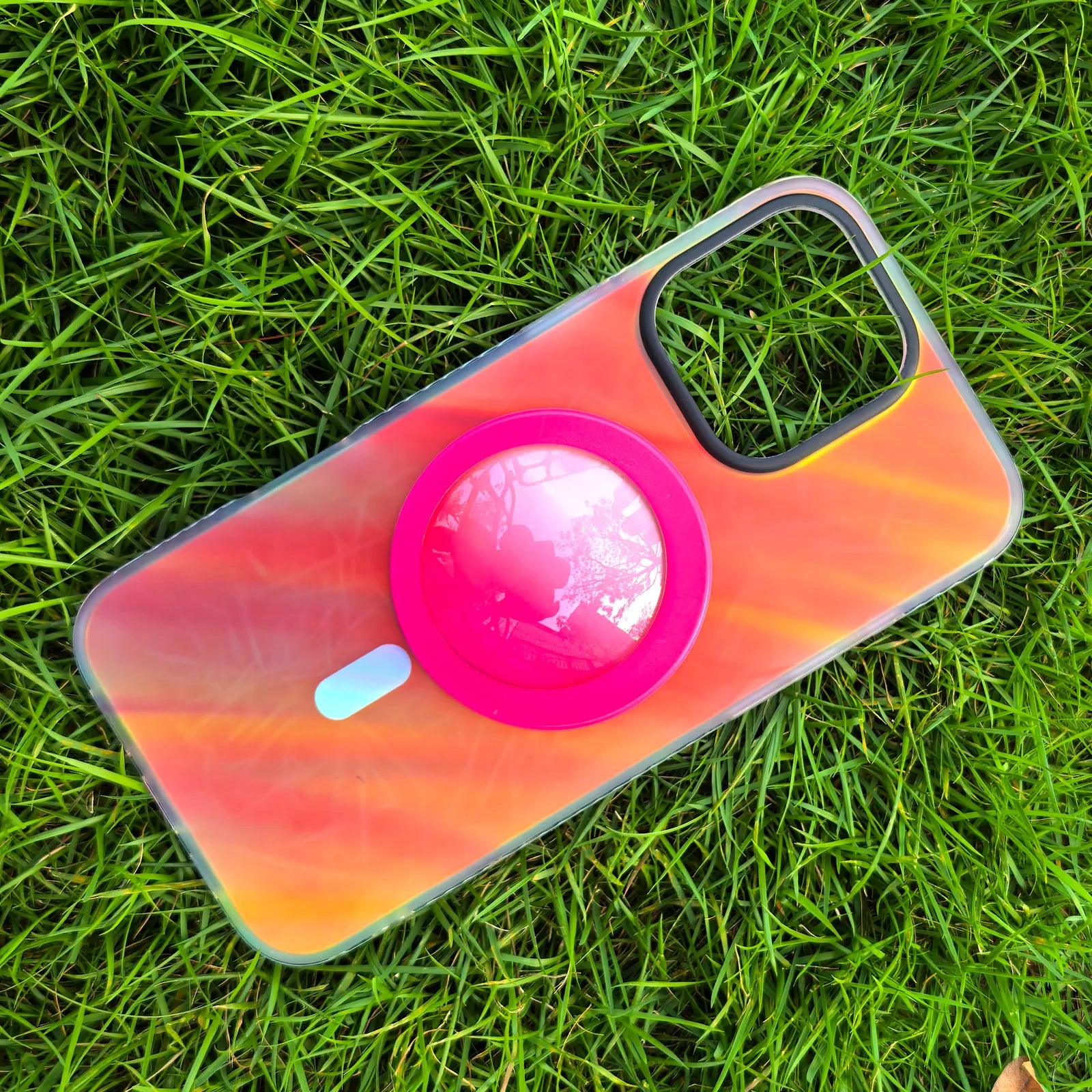 Fantasia Clear Colorful Phone Case MagSafe Grip Set