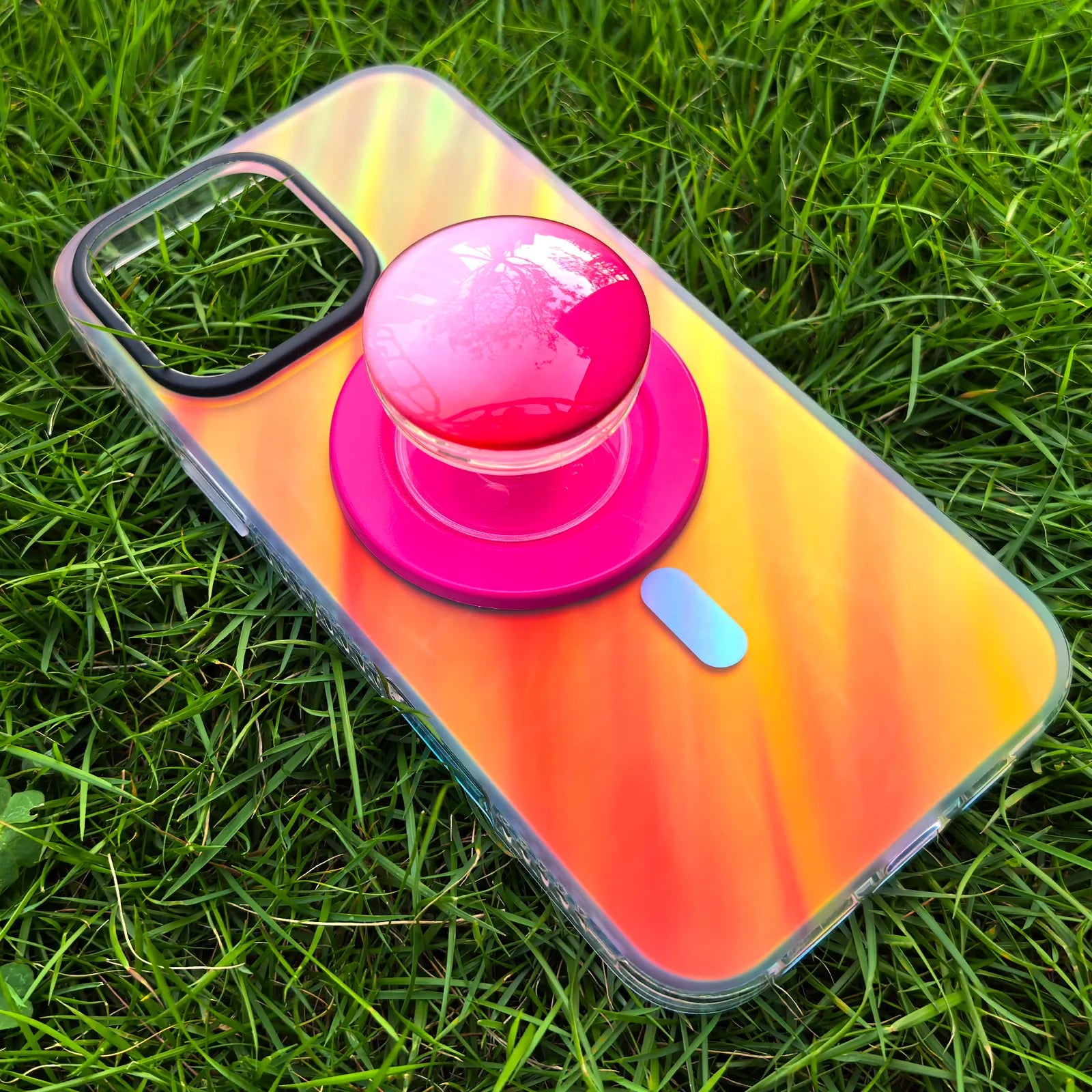 Fantasia Clear Colorful Phone Case MagSafe Grip Set