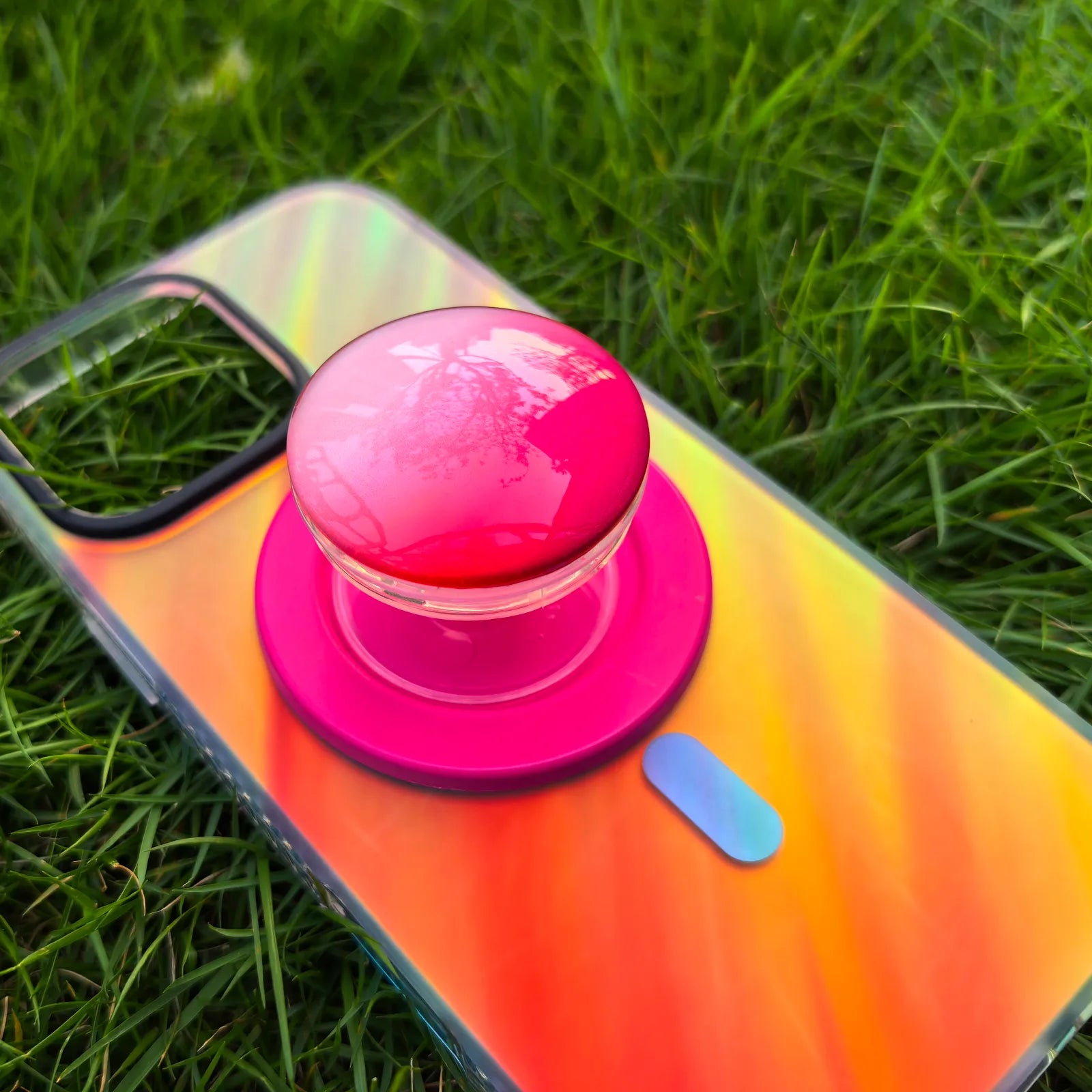 Fantasia Clear Colorful Phone Case MagSafe Grip Set