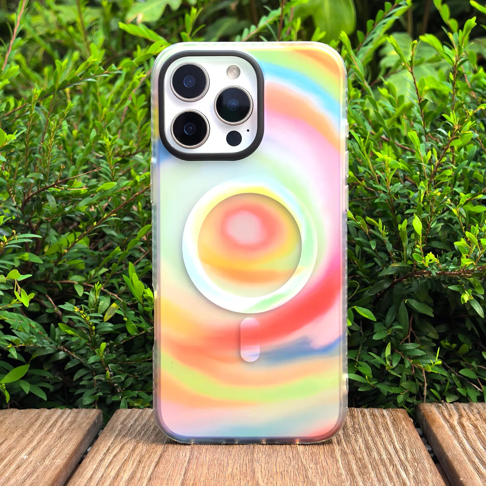 Color Clash Colorful Phone Case MagSafe Grip Set