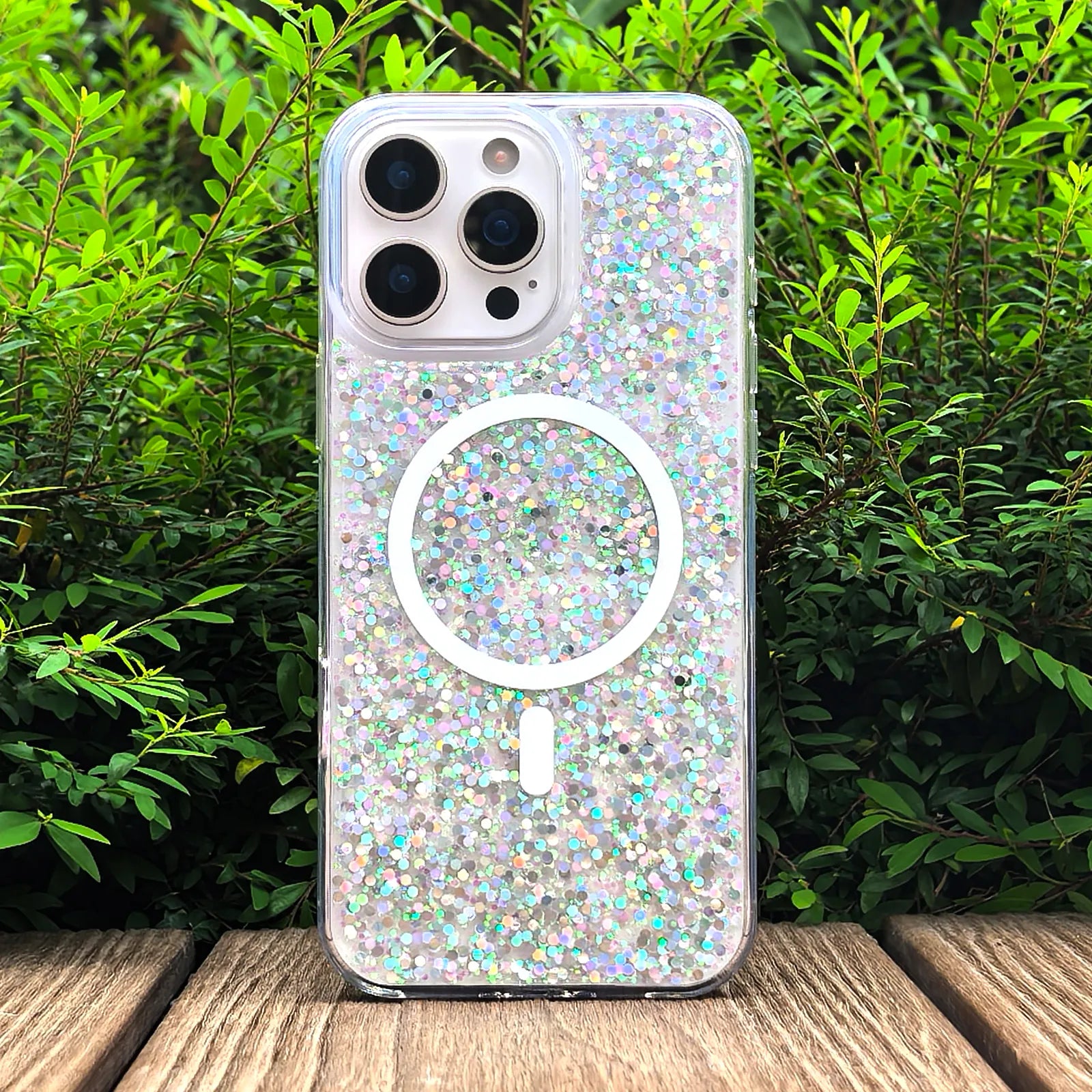 All That Glitter Green Phone Case MagSafe Grip Set