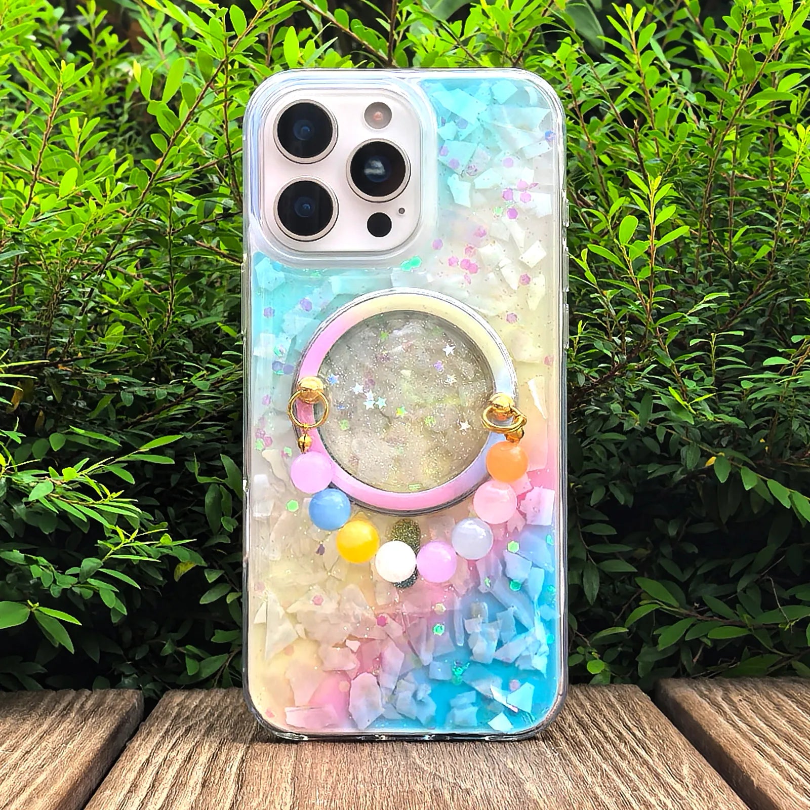 colourful seashell Phone Case MagSafe Grip Set