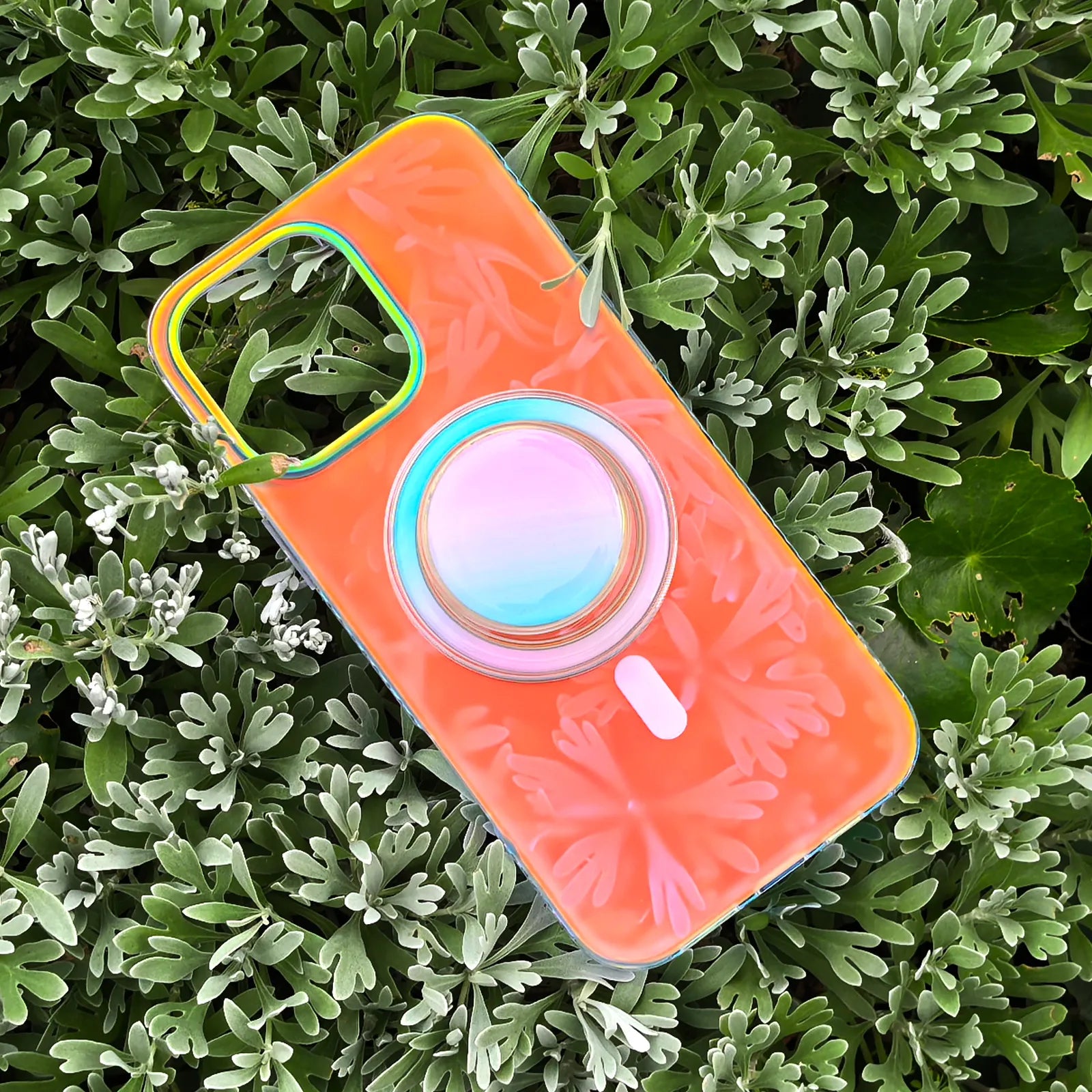 Neon Vibes Phone Case MagSafe Grip Set