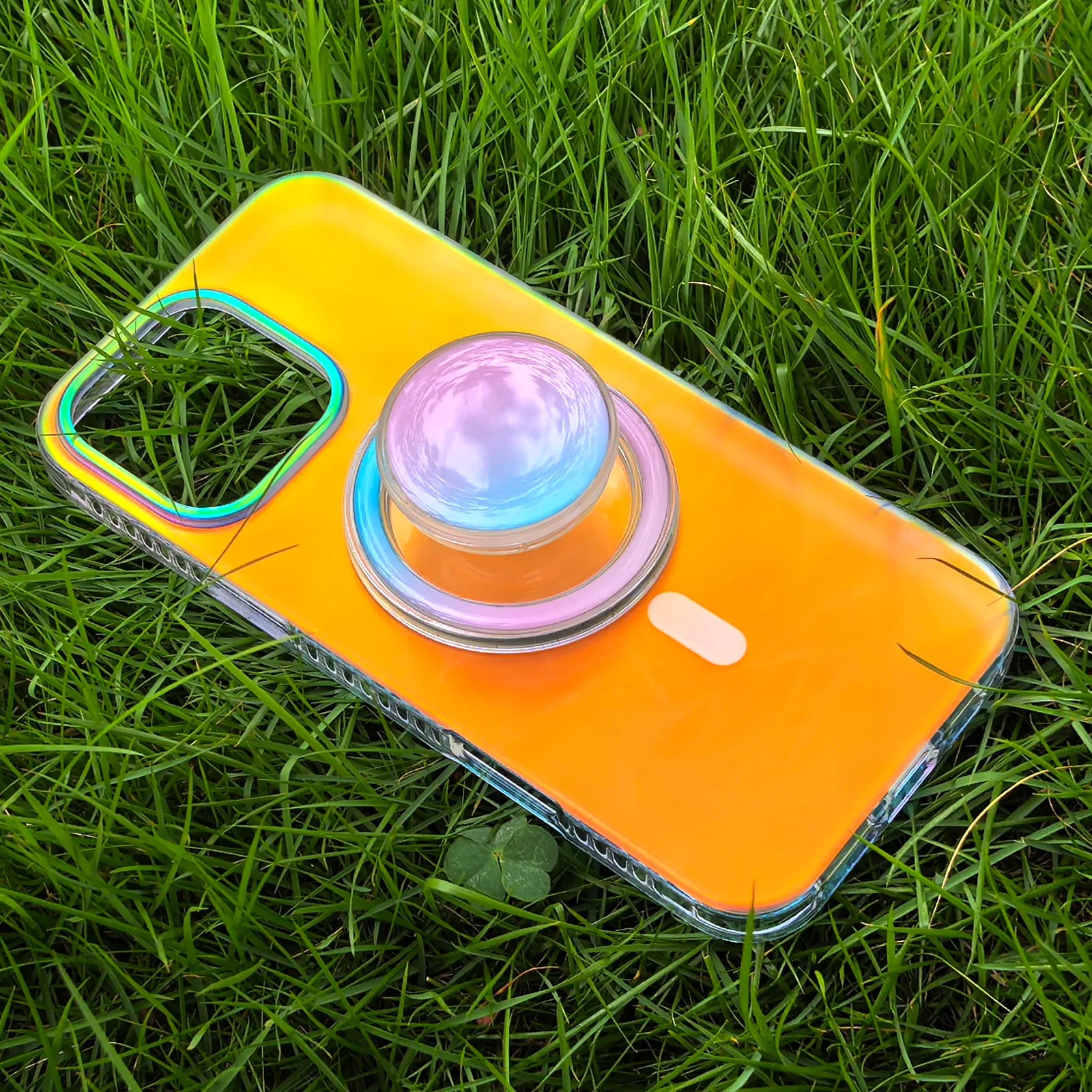 Neon Vibes Phone Case MagSafe Grip Set