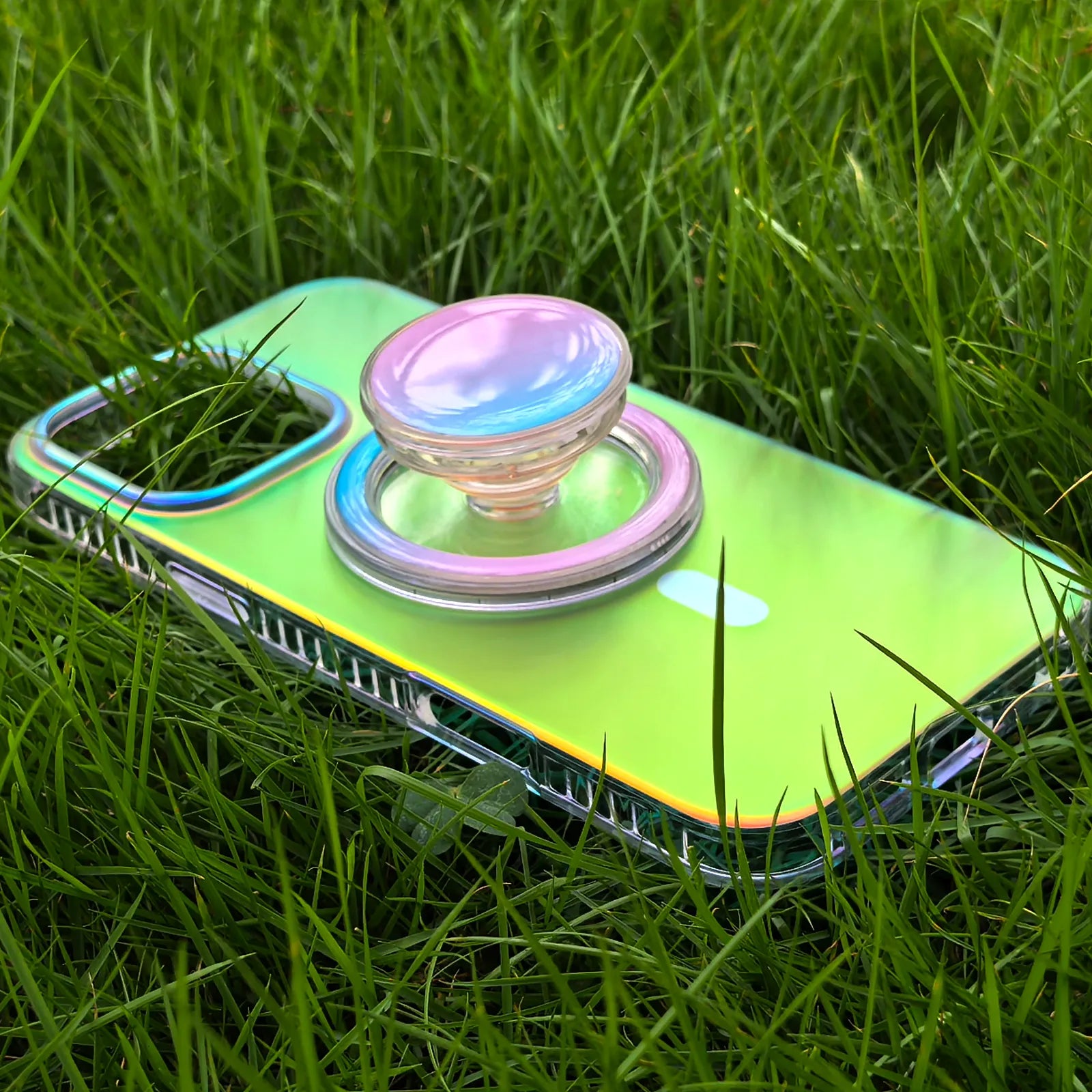 Neon Vibes Phone Case MagSafe Grip Set