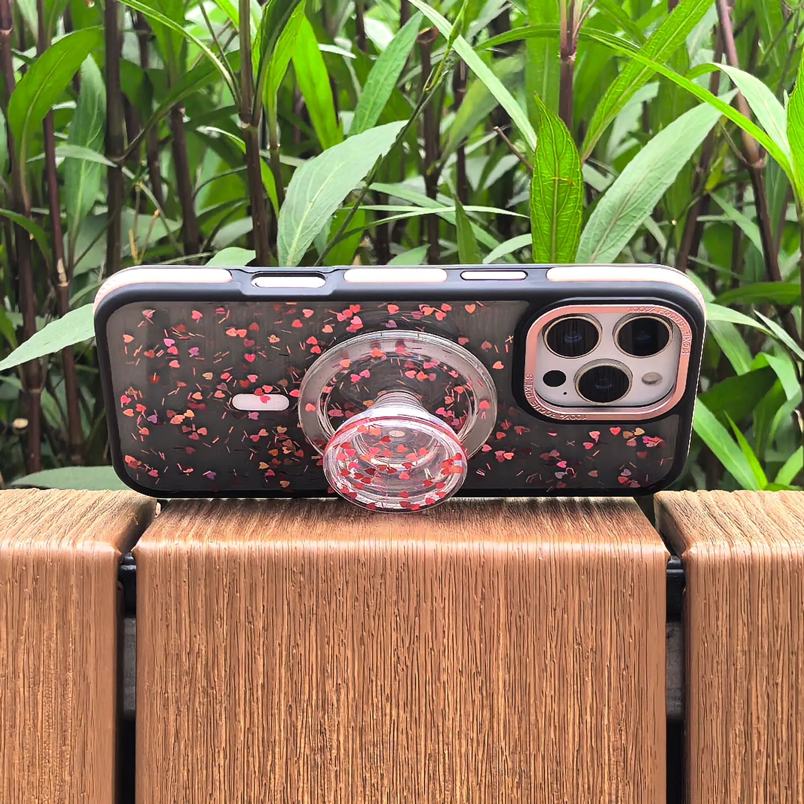 Full of Love Pink Phone Case MagSafe Grip Set