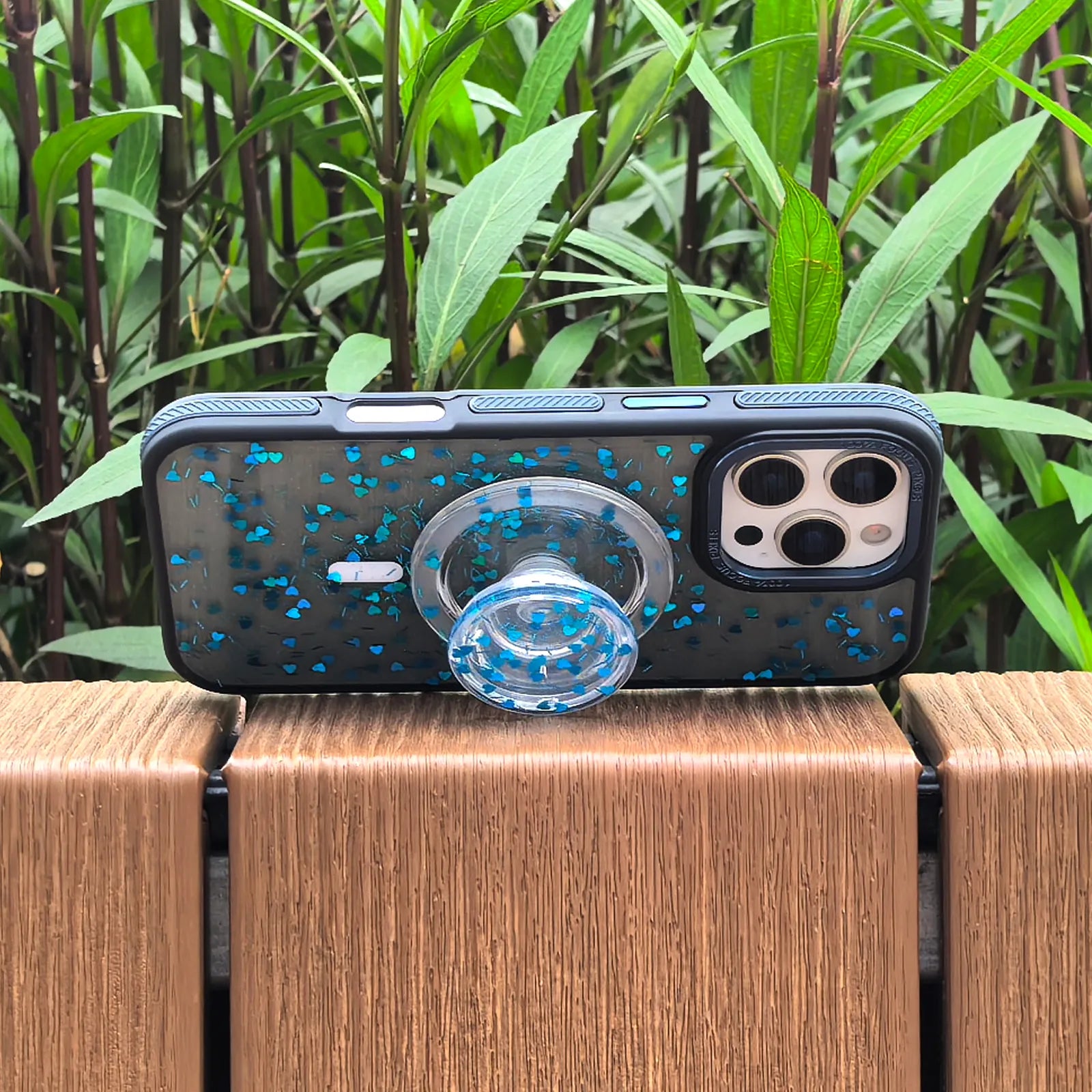 Full of Love Blue Phone Case MagSafe Grip Set