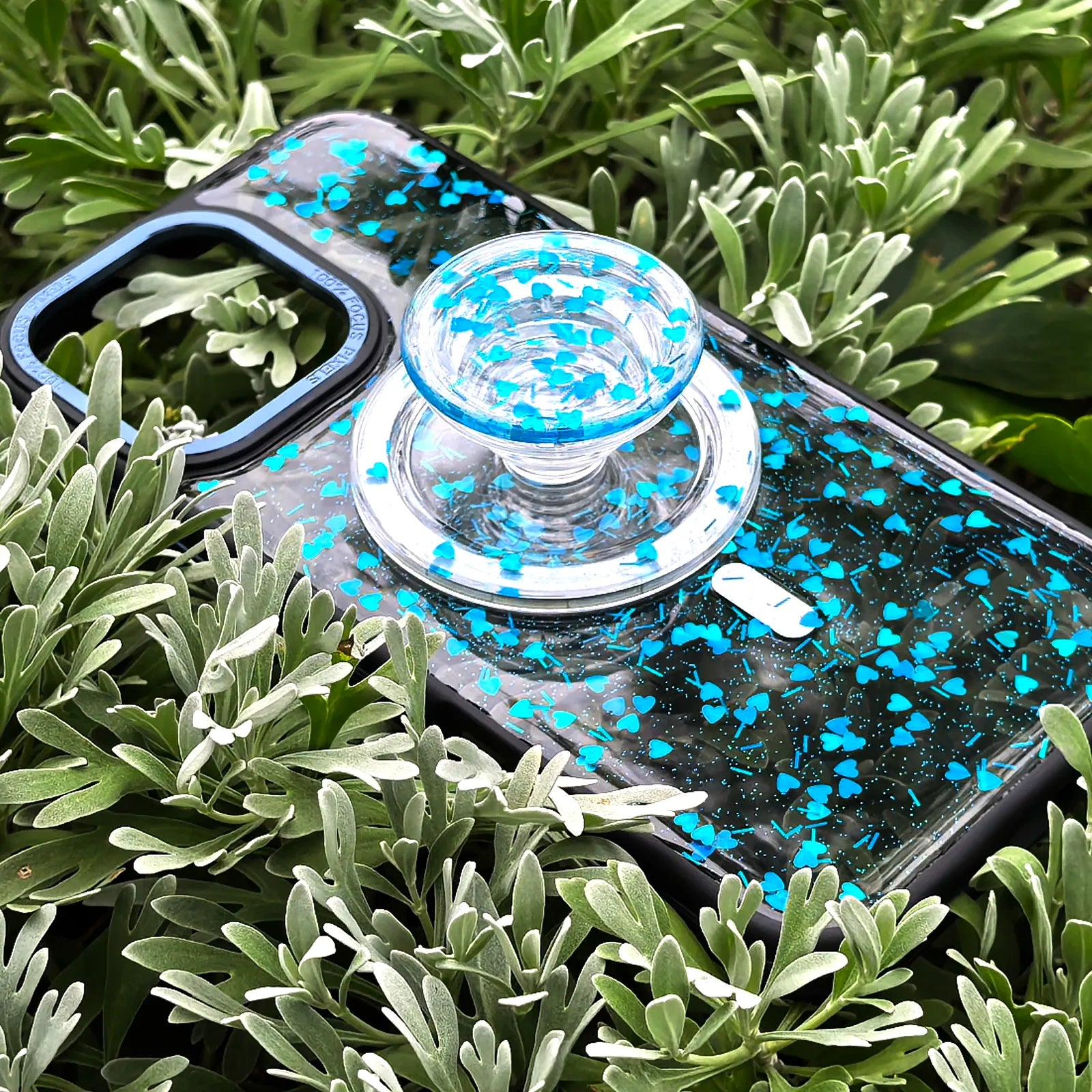 Full of Love Blue Phone Case MagSafe Grip Set