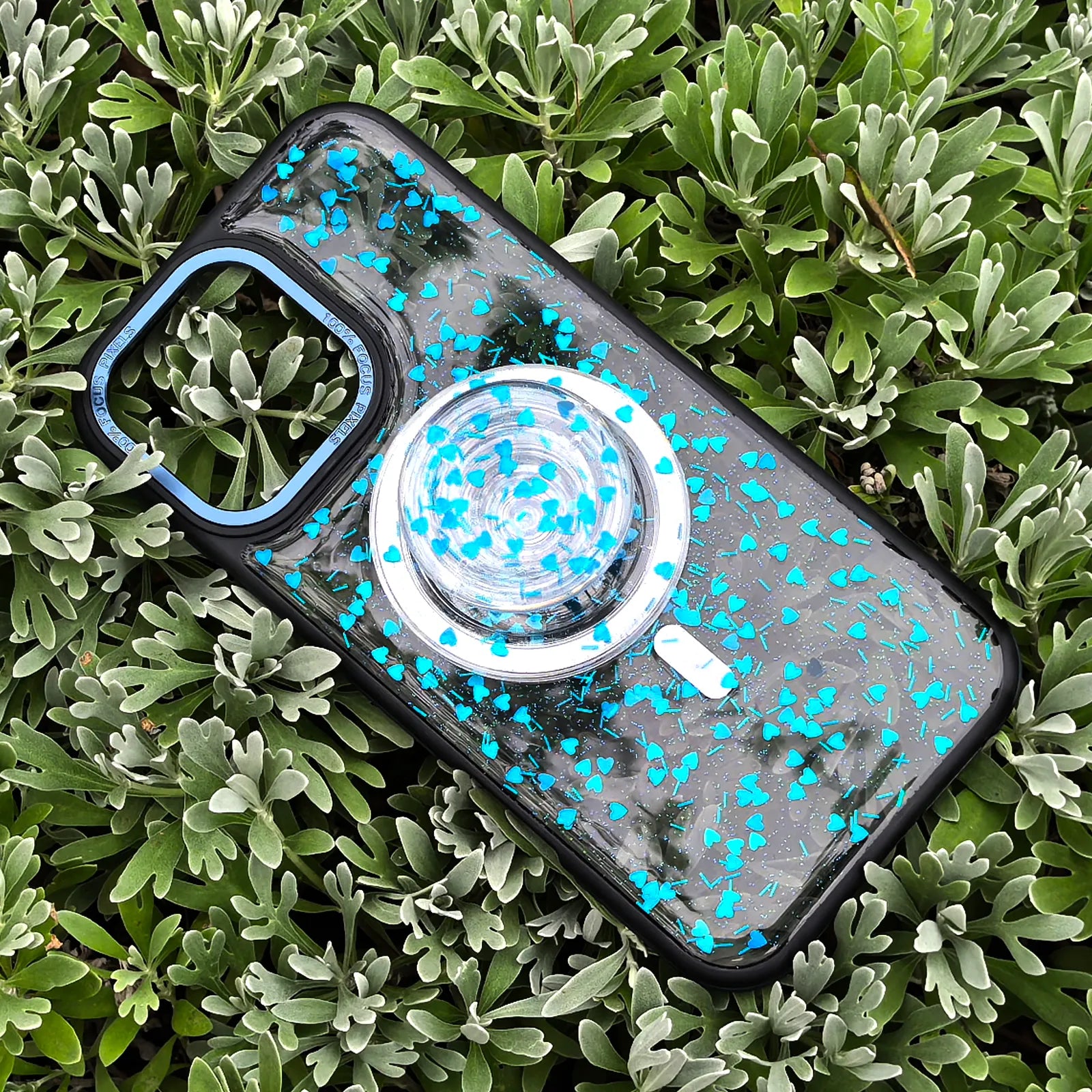 Full of Love Blue Phone Case MagSafe Grip Set