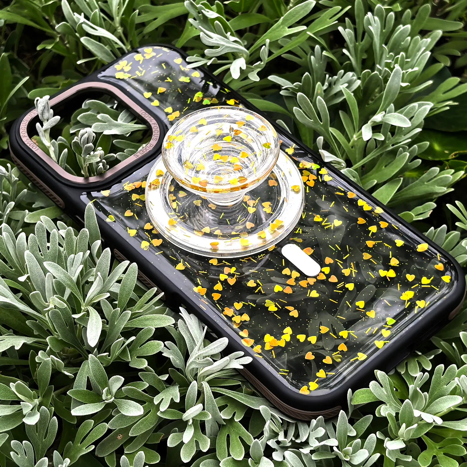 Full of Love Yellow Phone Case MagSafe Grip Set