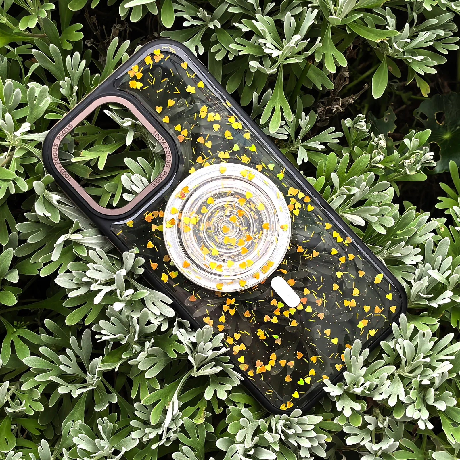 Full of Love Yellow Phone Case MagSafe Grip Set