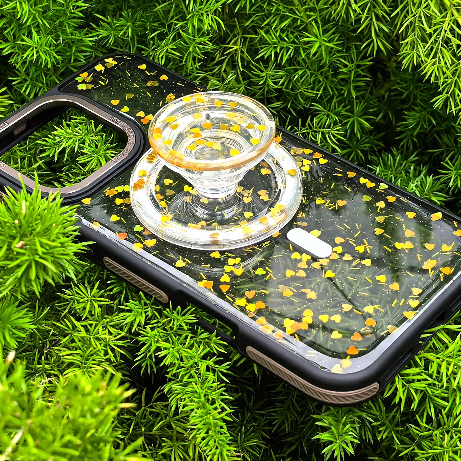 Full of Love Yellow Phone Case MagSafe Grip Set