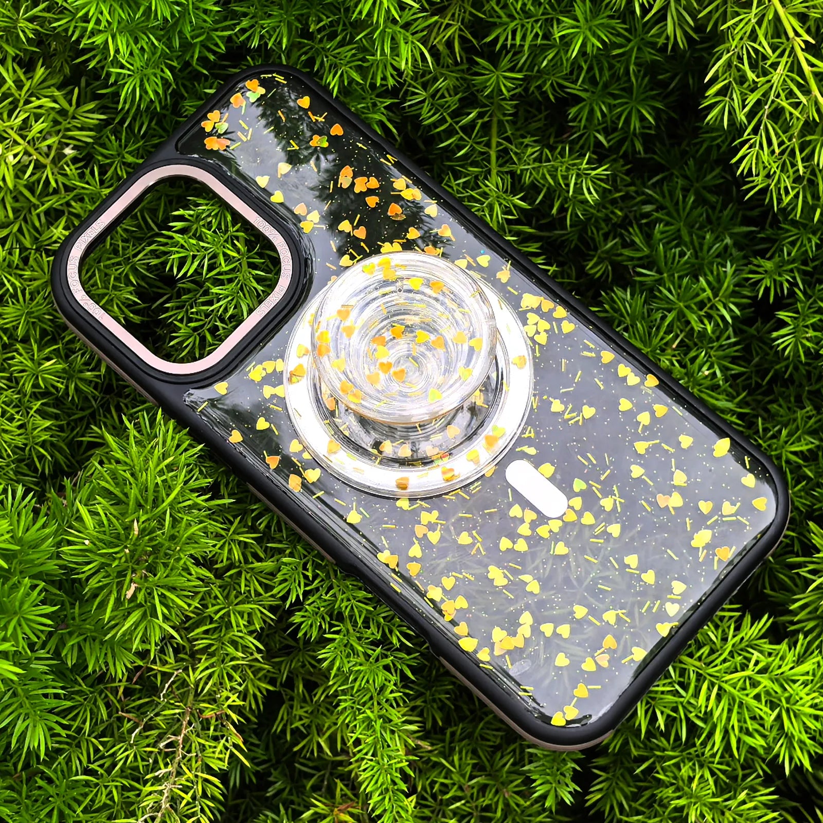 Full of Love Yellow Phone Case MagSafe Grip Set