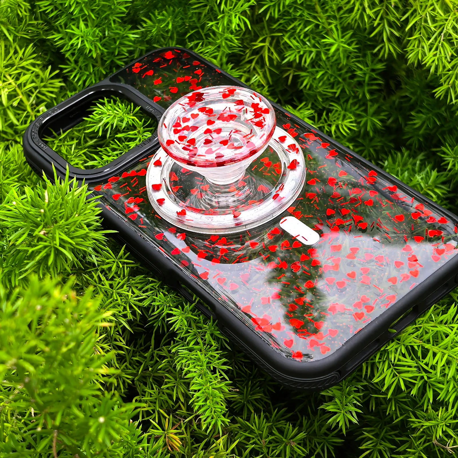 Full of Love Red Phone Case MagSafe Grip Set