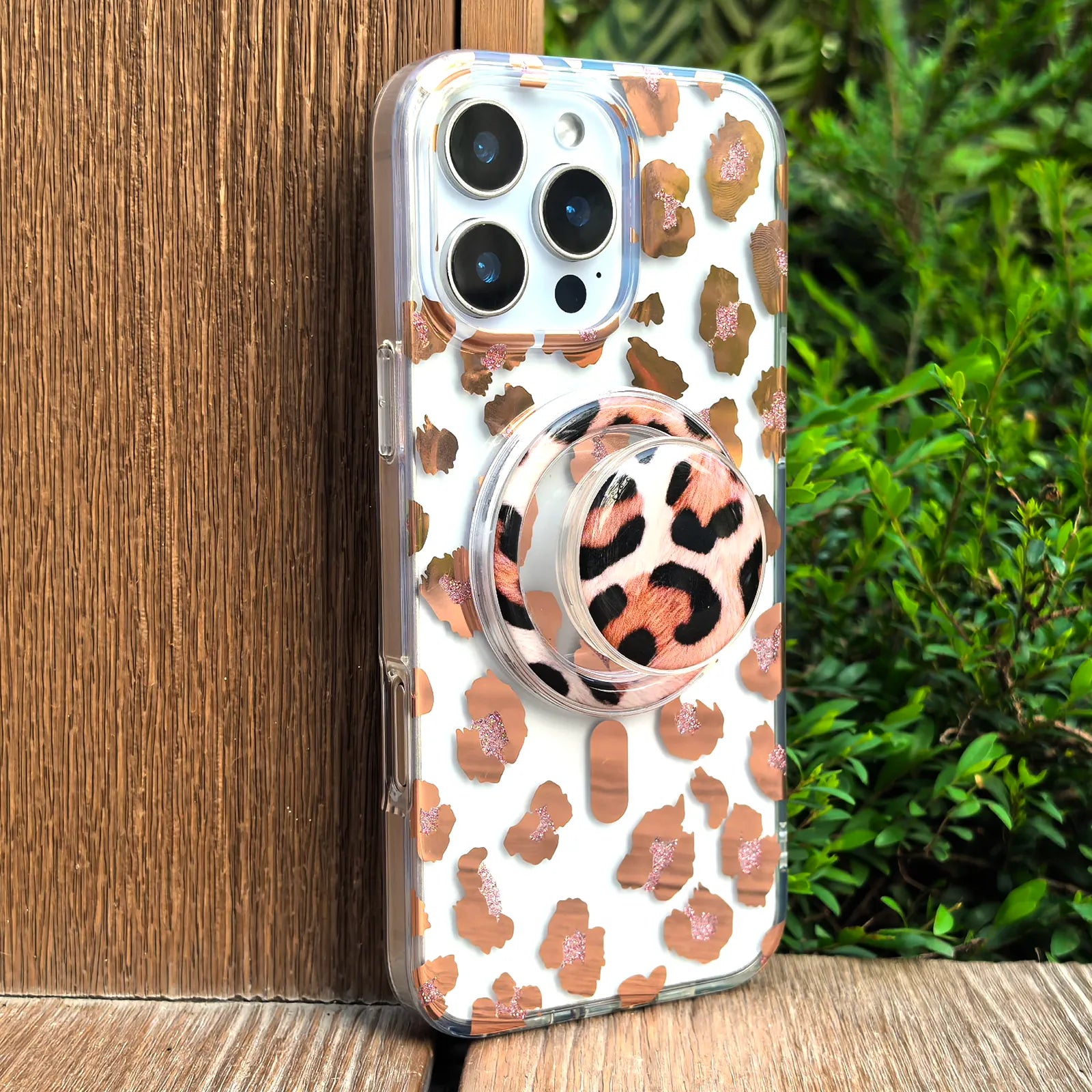 Leopard Phone Case MagSafe Grip Set