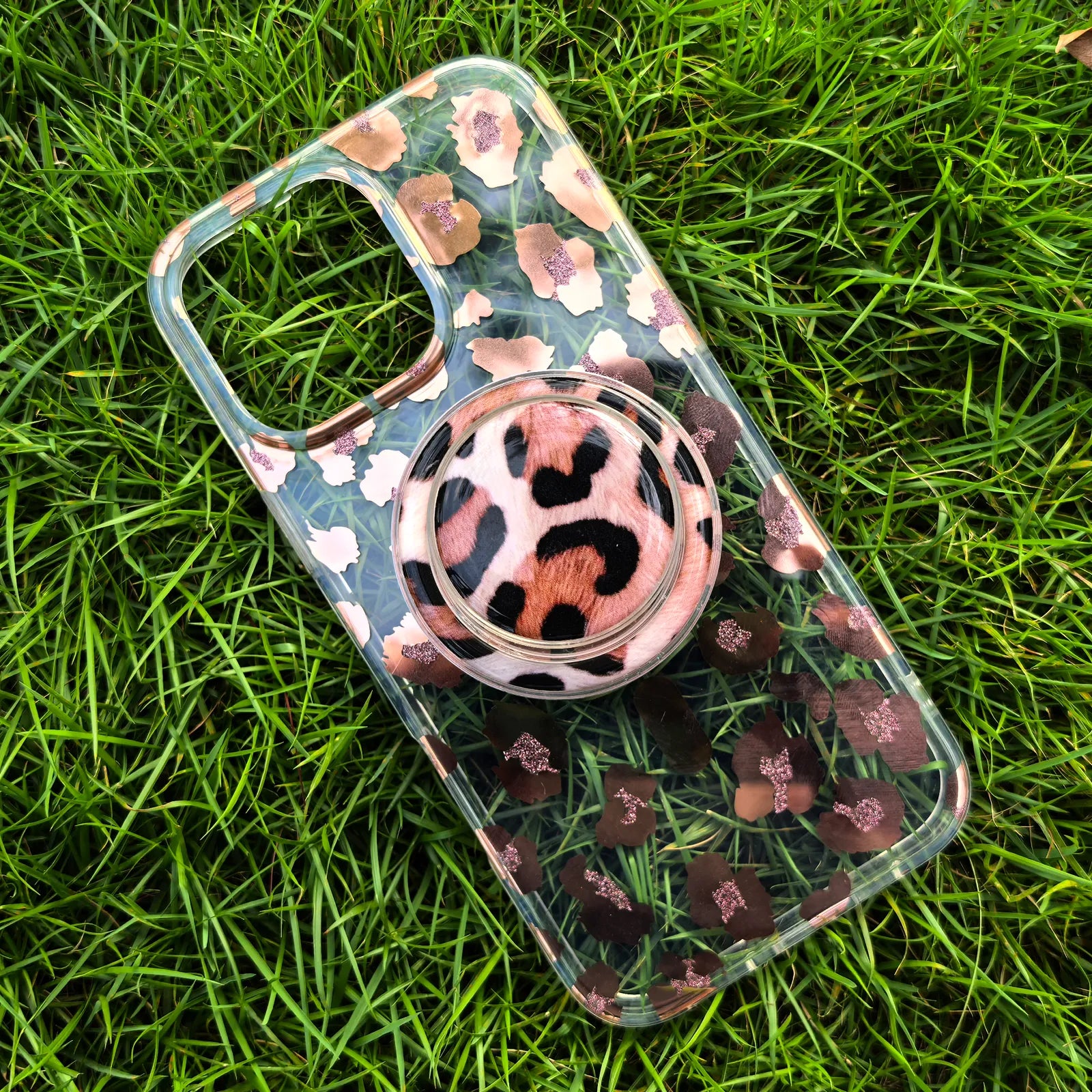 Leopard Phone Case MagSafe Grip Set