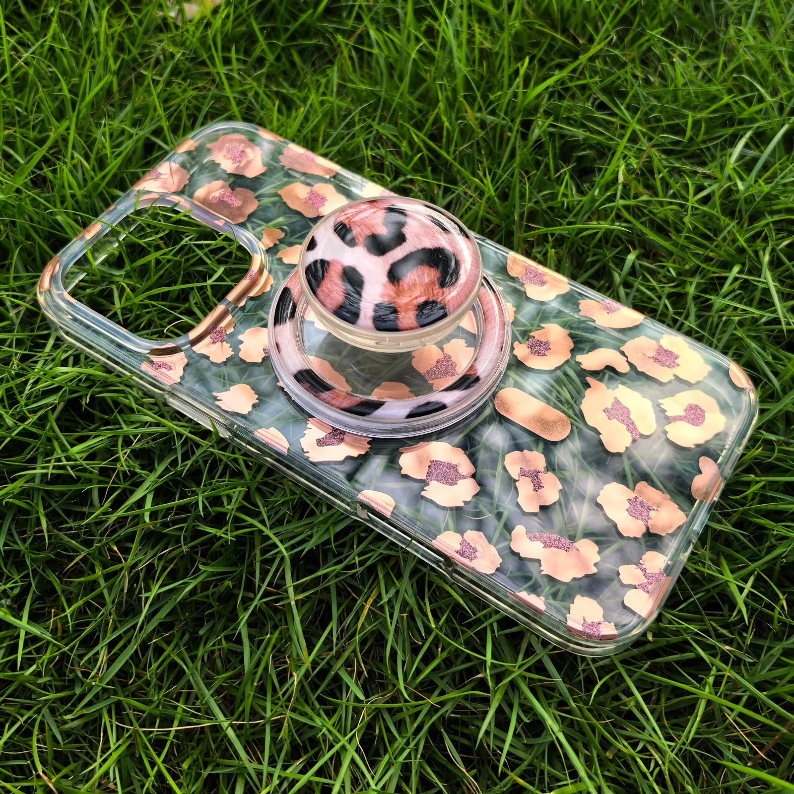 Leopard Phone Case MagSafe Grip Set