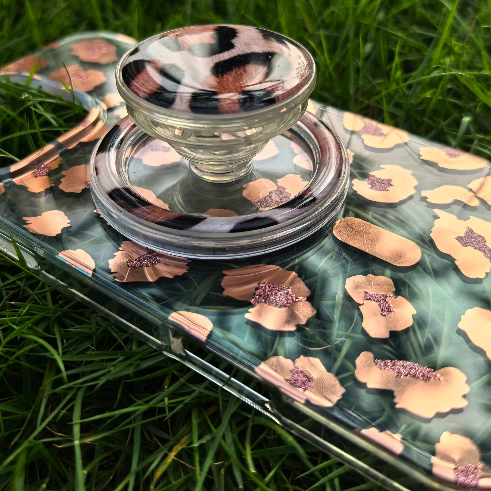 Leopard Phone Case MagSafe Grip Set