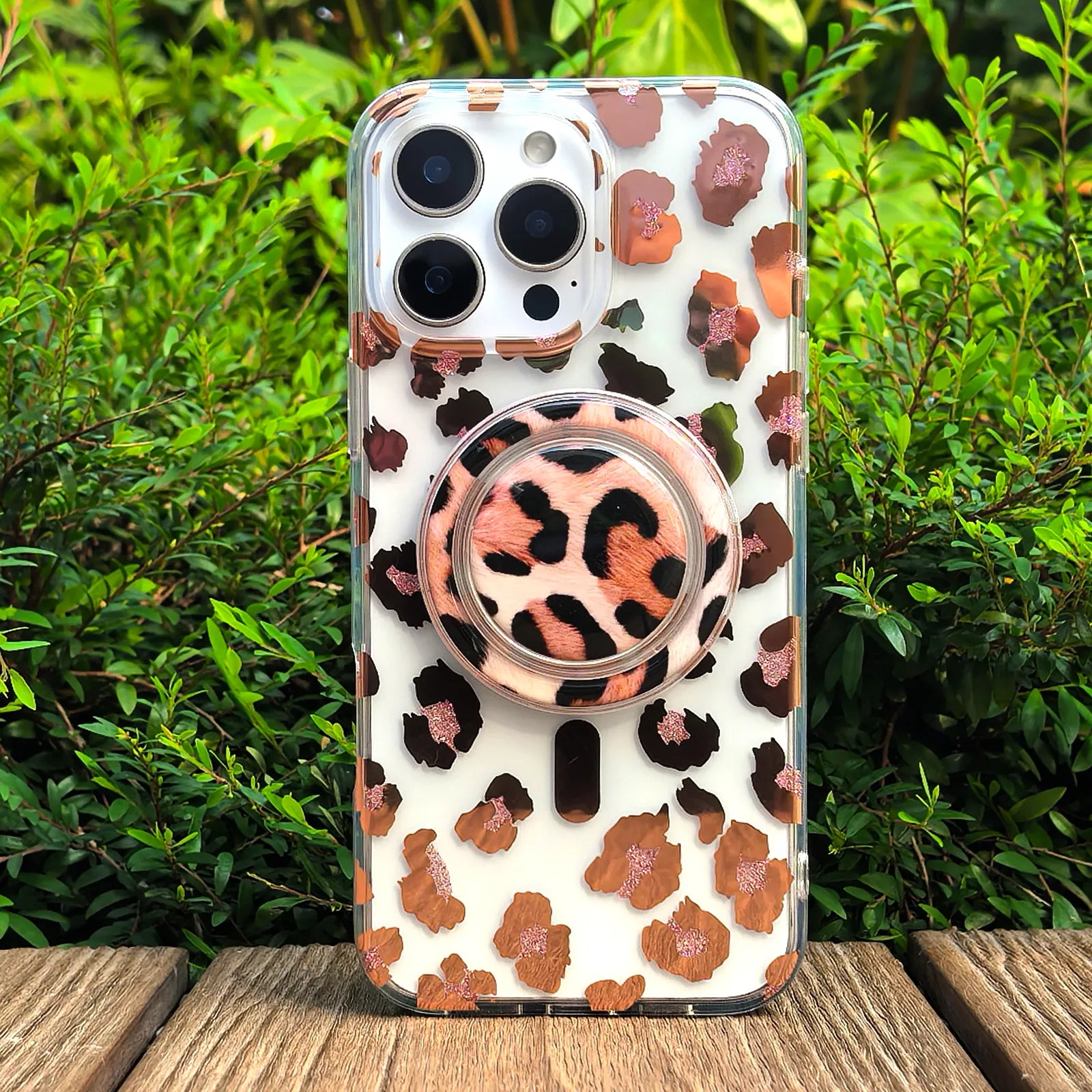 Leopard Phone Case MagSafe Grip Set