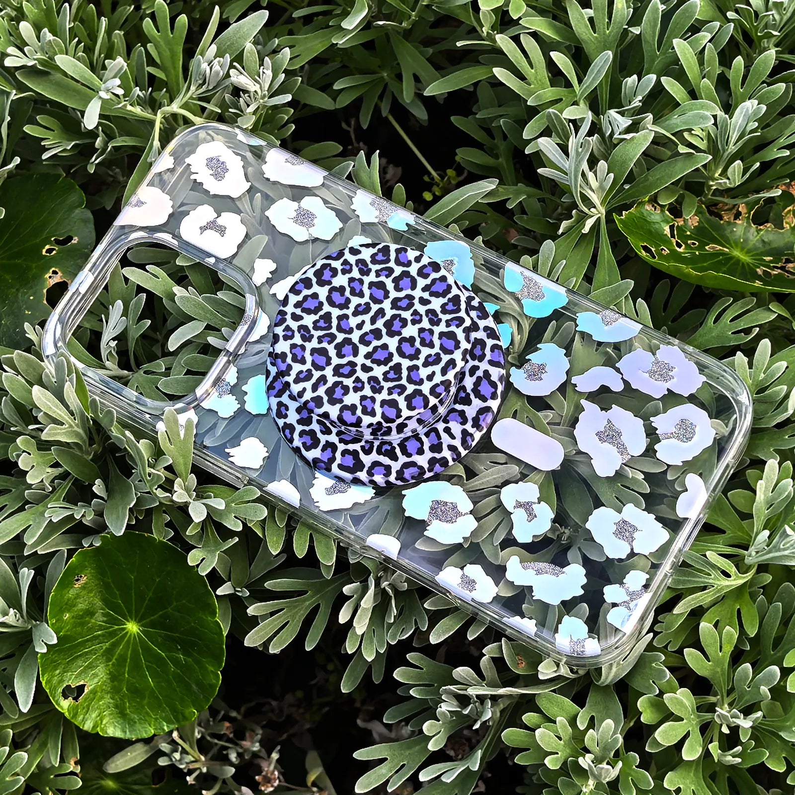 Leopard Colorful Phone Case MagSafe Grip Set