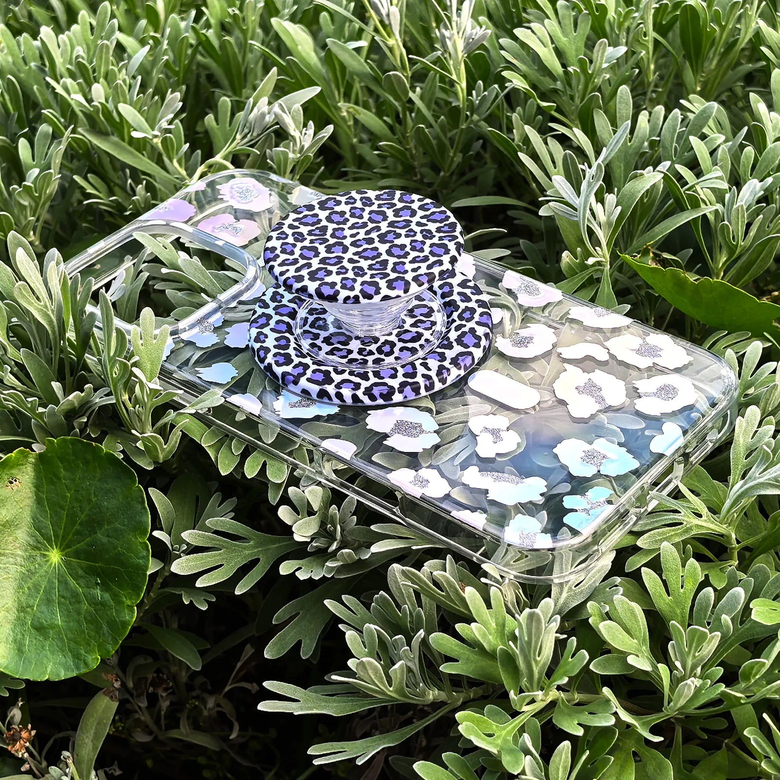 Leopard Colorful Phone Case MagSafe Grip Set