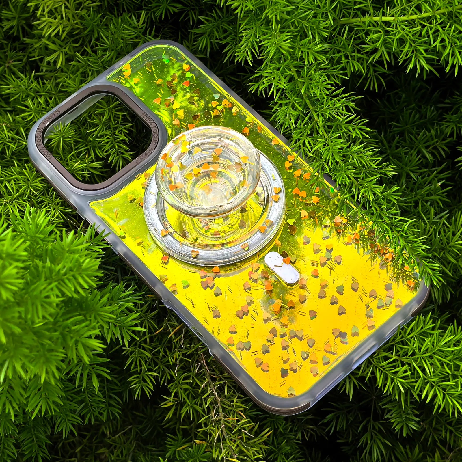 Love Yellow Phone Case MagSafe Grip Set