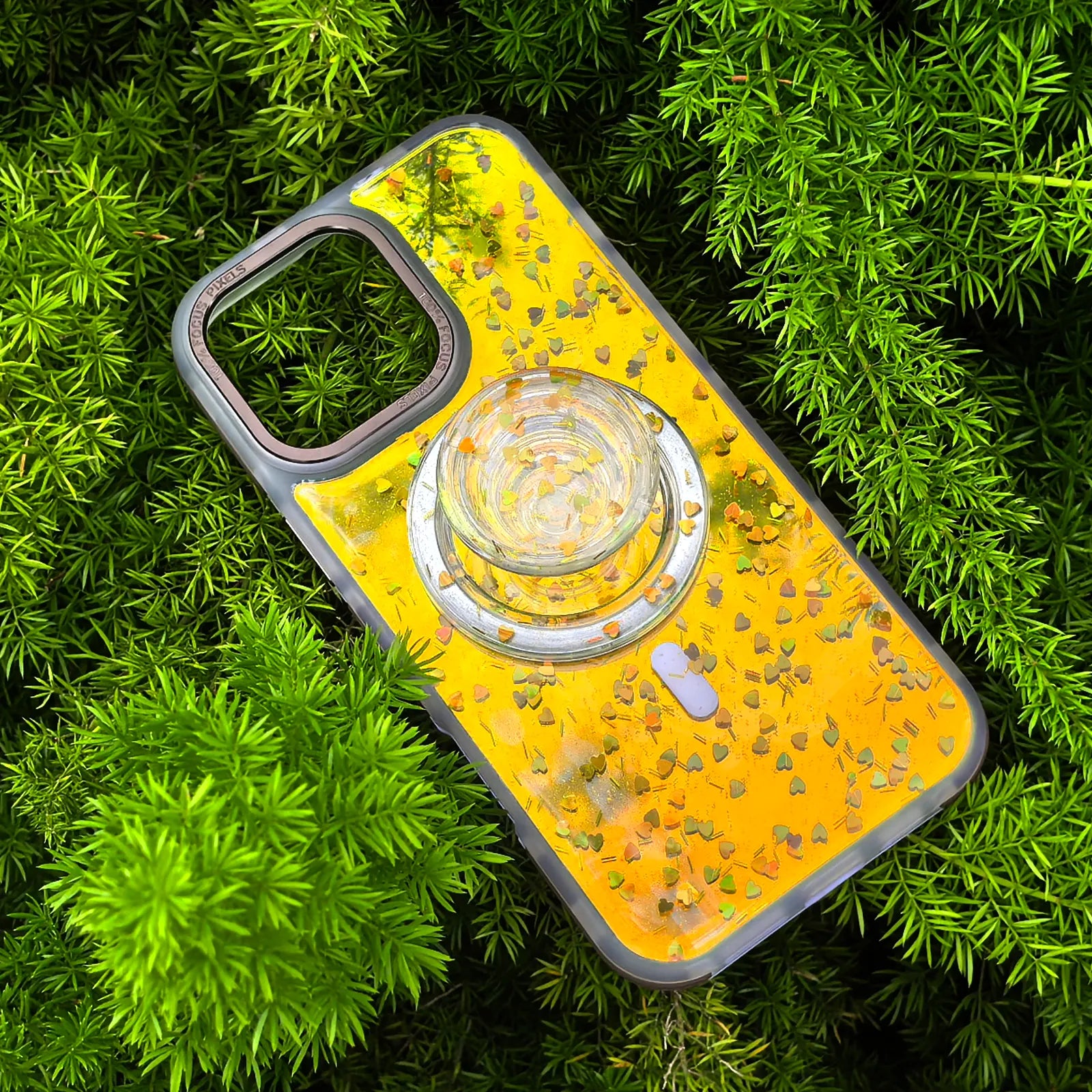 Love Yellow Phone Case MagSafe Grip Set