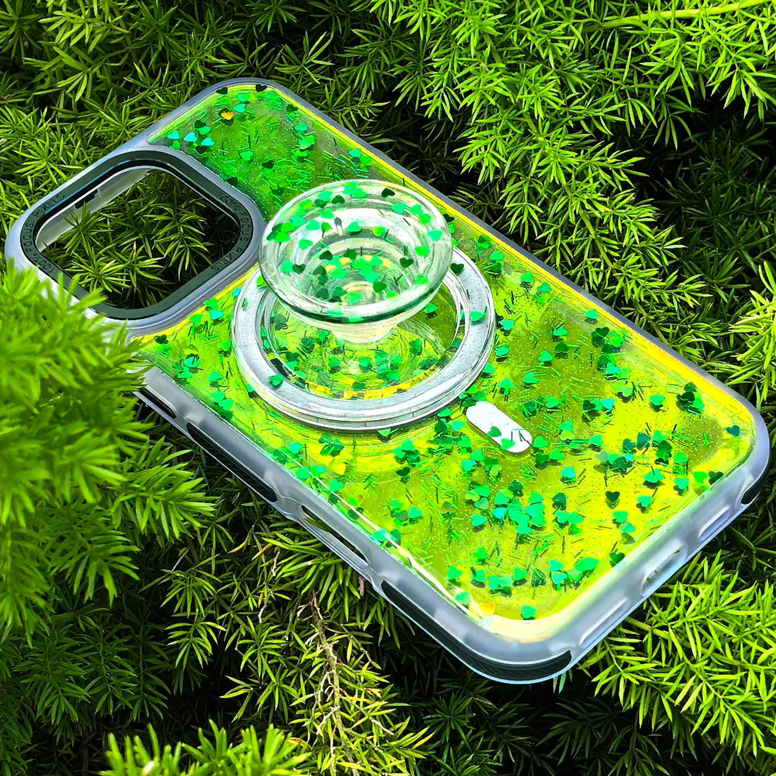 Love Green Phone Case MagSafe Grip Set